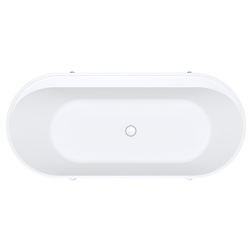 ALUCA Freestanding Bath 1500x750x600mm with overflow