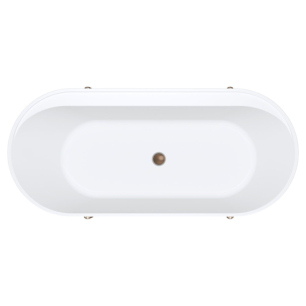 ALUCA Freestanding Bath 1500x750x600mm with overflow