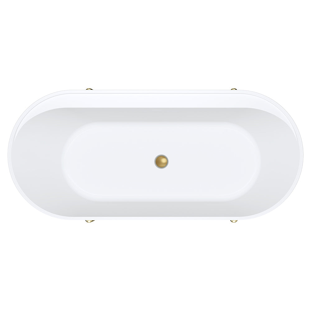 ALUCA Freestanding Bath 1500x750x600mm with overflow