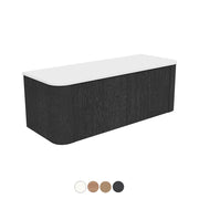 MARGOT 1200 Curved Vanity Wall Hung 2DR Double Bowl Standard Top Basin Not Included