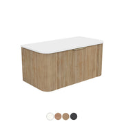 MARGOT 900 Curved Vanity Wall Hung 1DR Centre Bowl Standard Top Basin Not Included