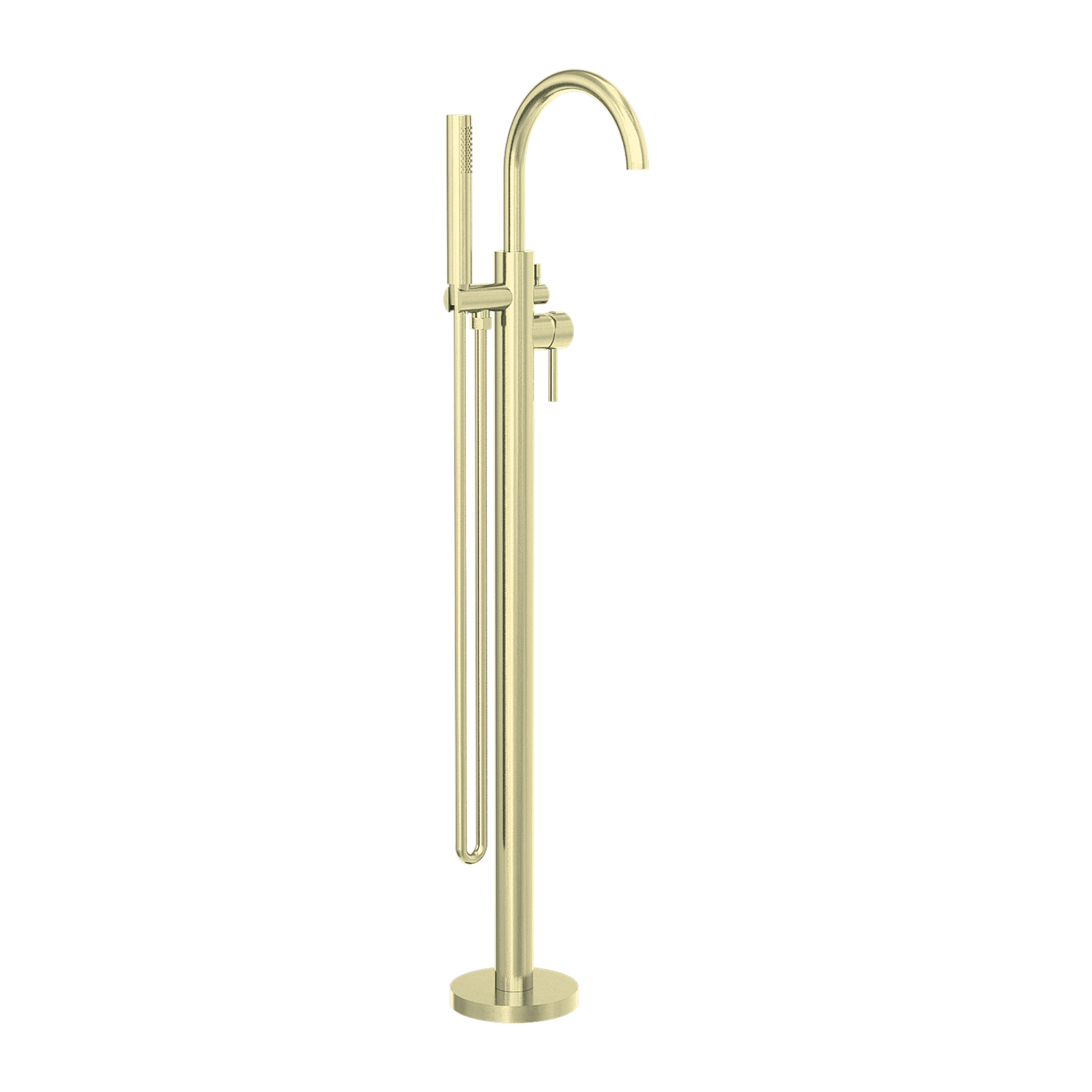 Mecca Round Freestanding Mixer With Hand Shower