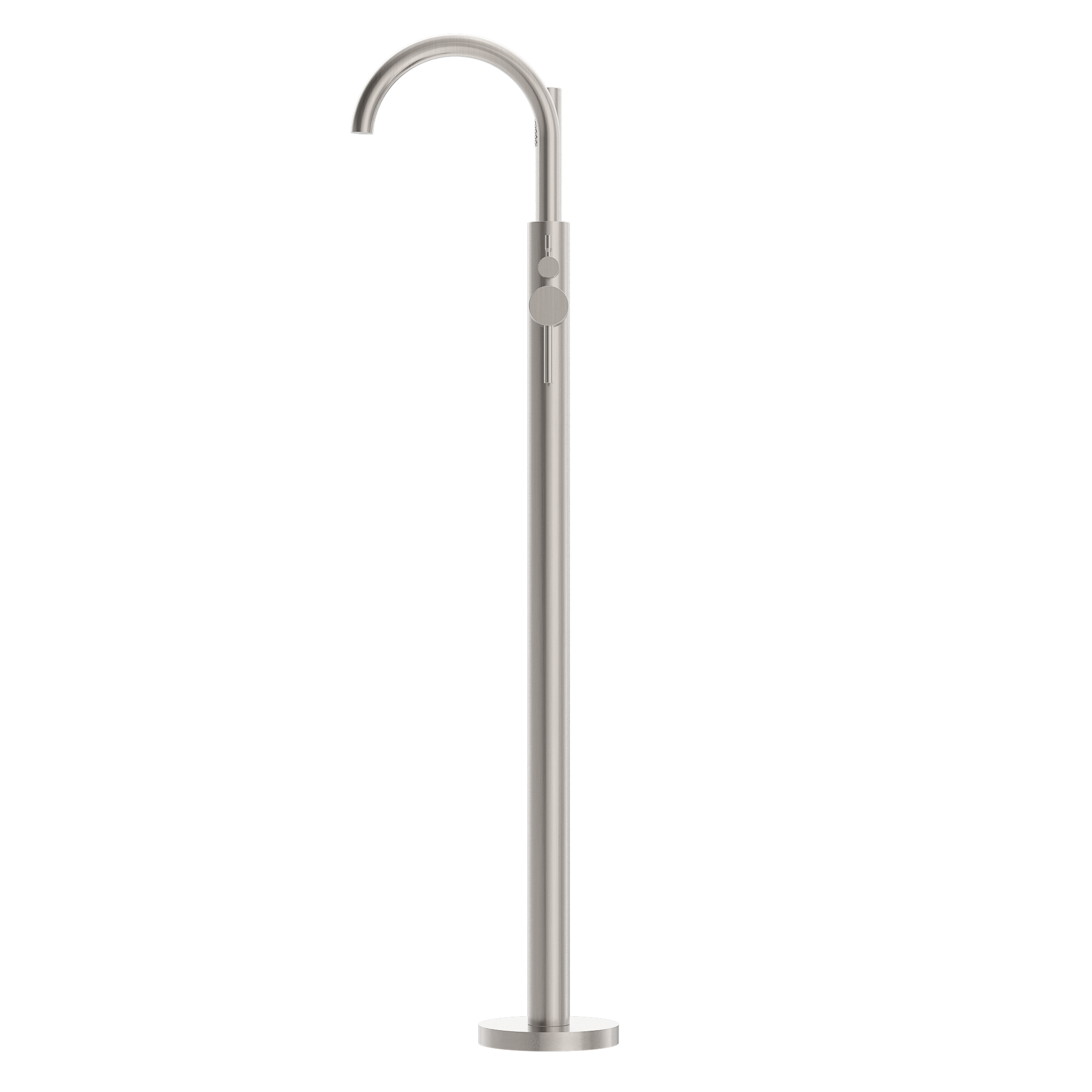 Mecca Round Freestanding Mixer With Hand Shower
