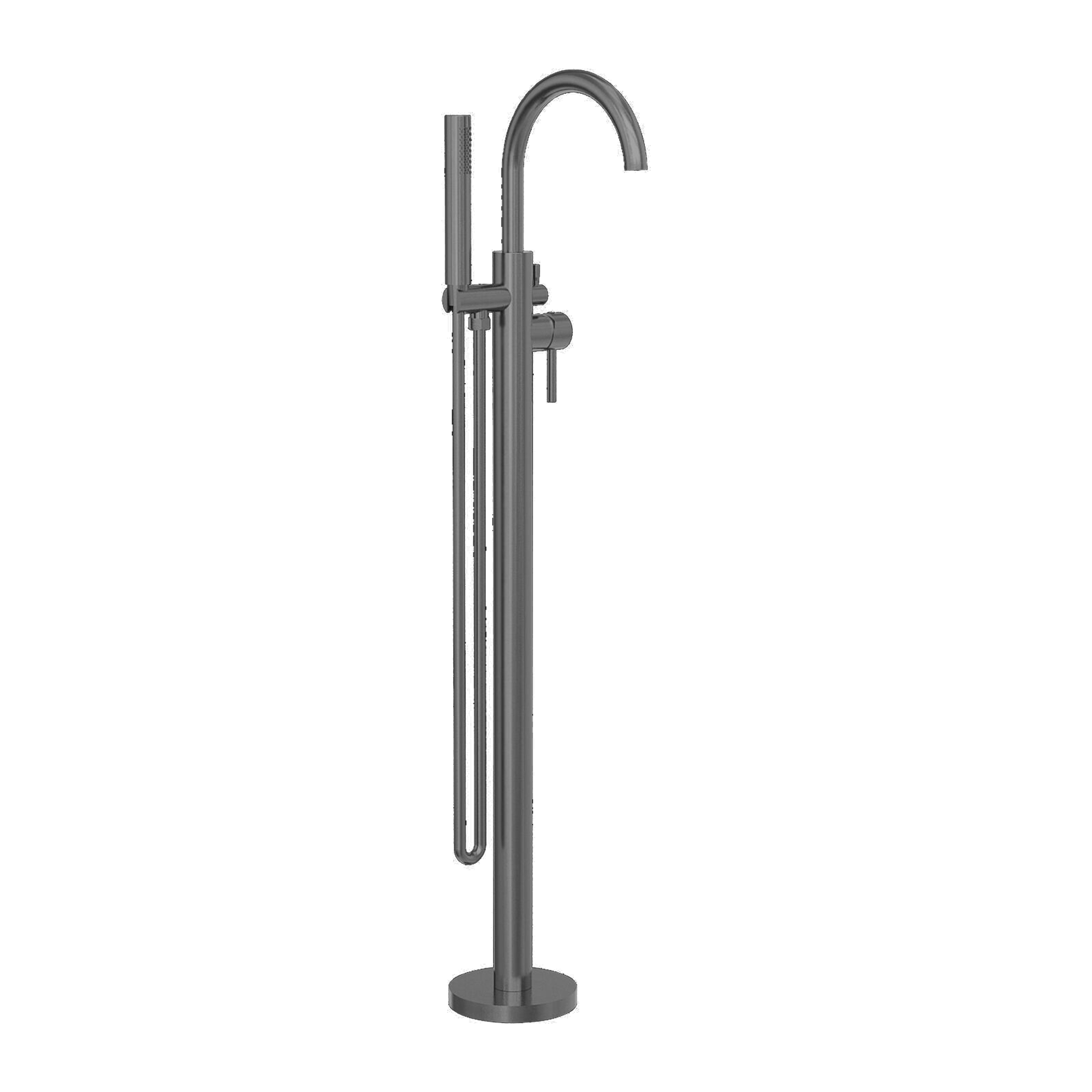 Mecca Round Freestanding Mixer With Hand Shower