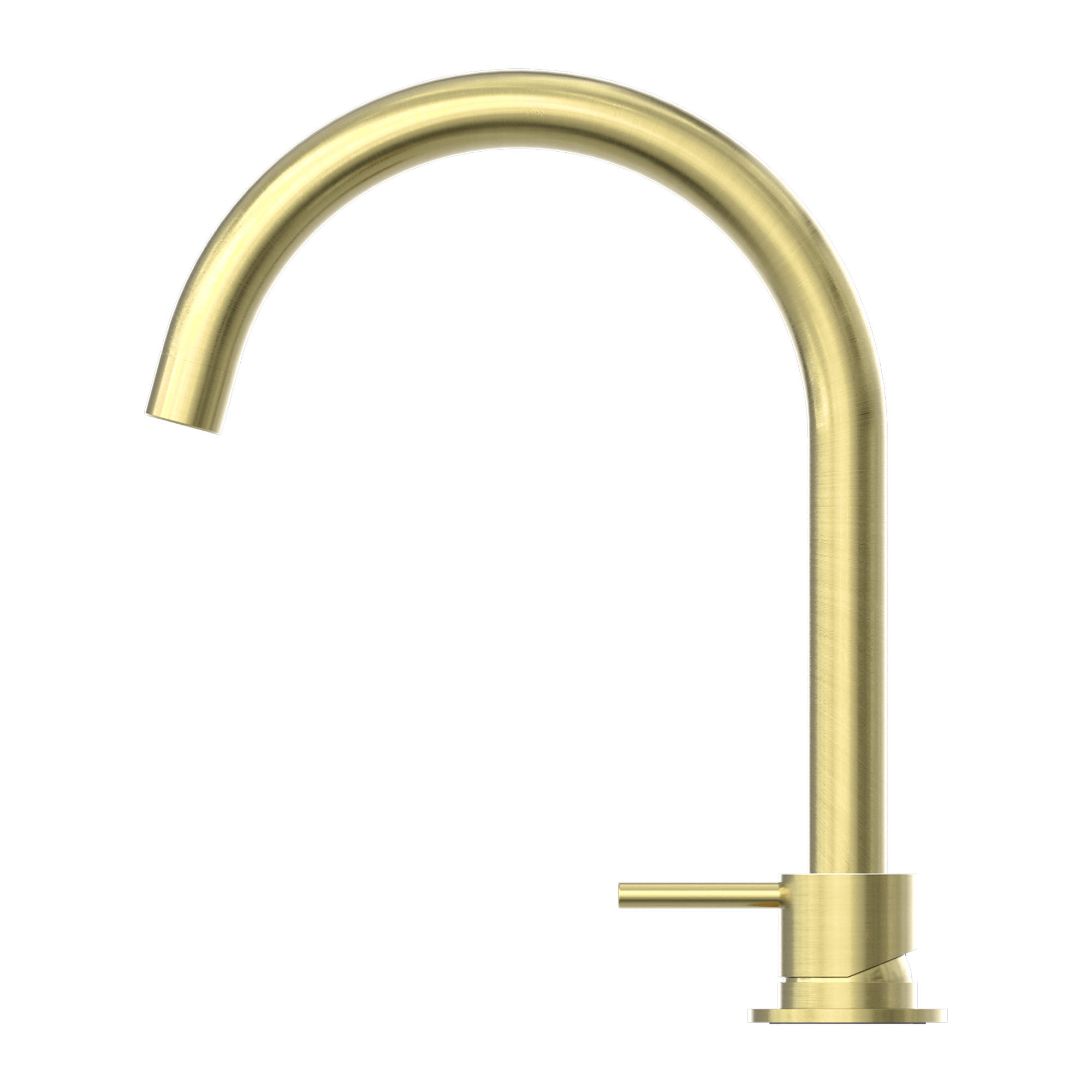Mecca Hob Basin Mixer With Round Swivel Spout