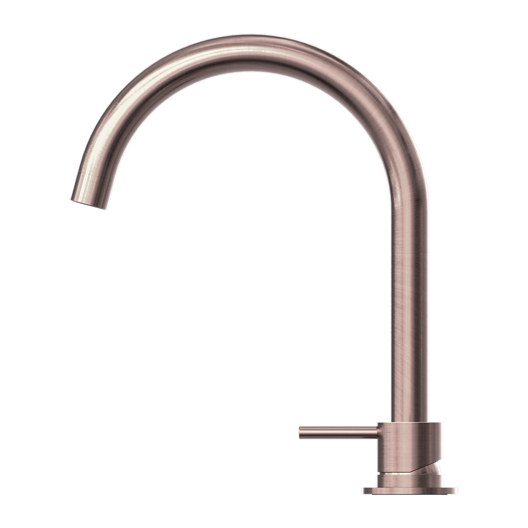 Mecca Hob Basin Mixer With Round Swivel Spout