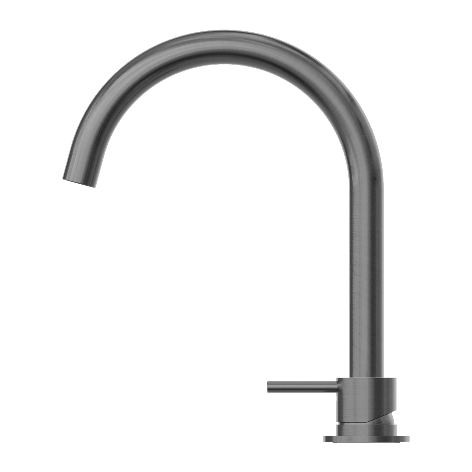 Mecca Hob Basin Mixer With Round Swivel Spout