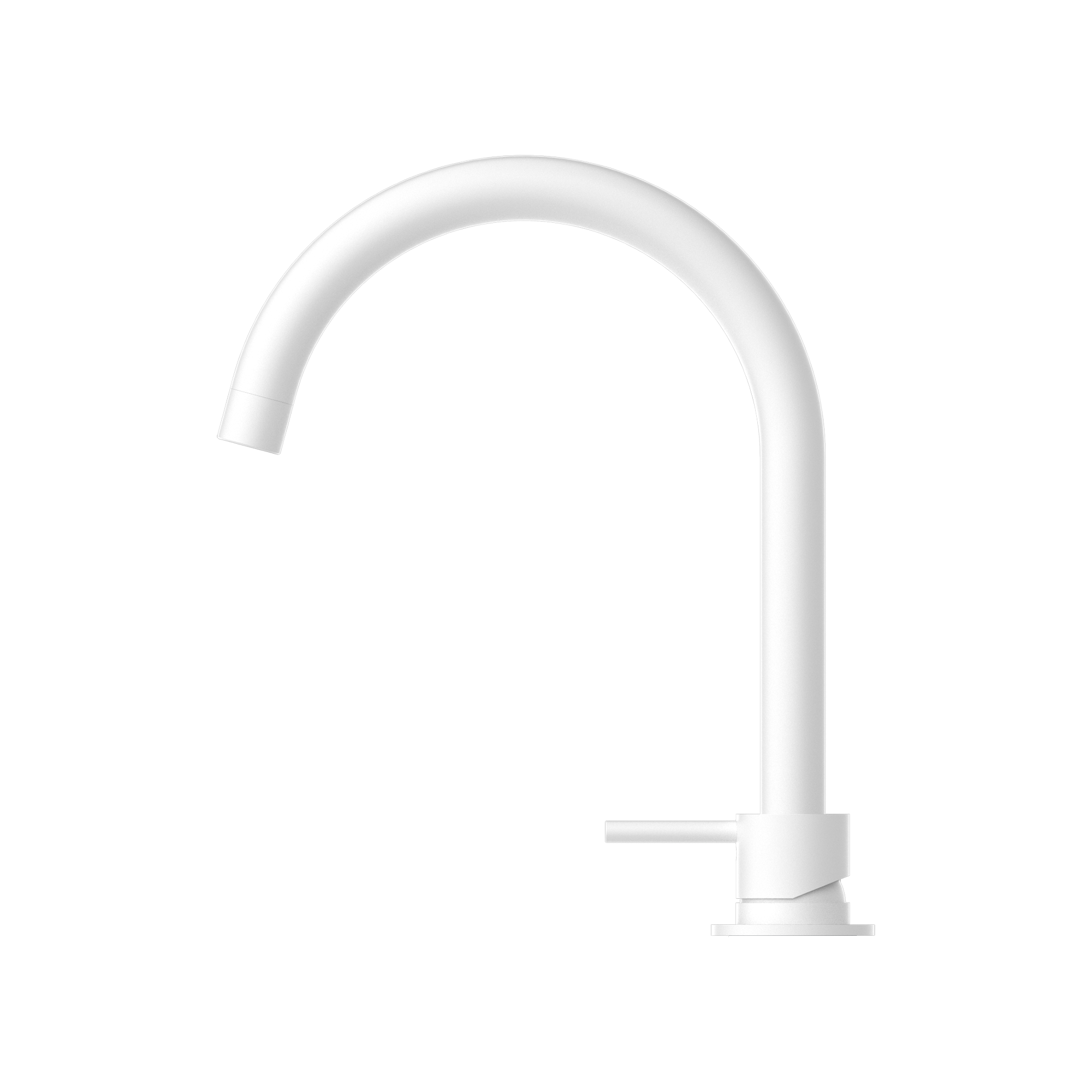 Mecca Hob Basin Mixer With Round Swivel Spout