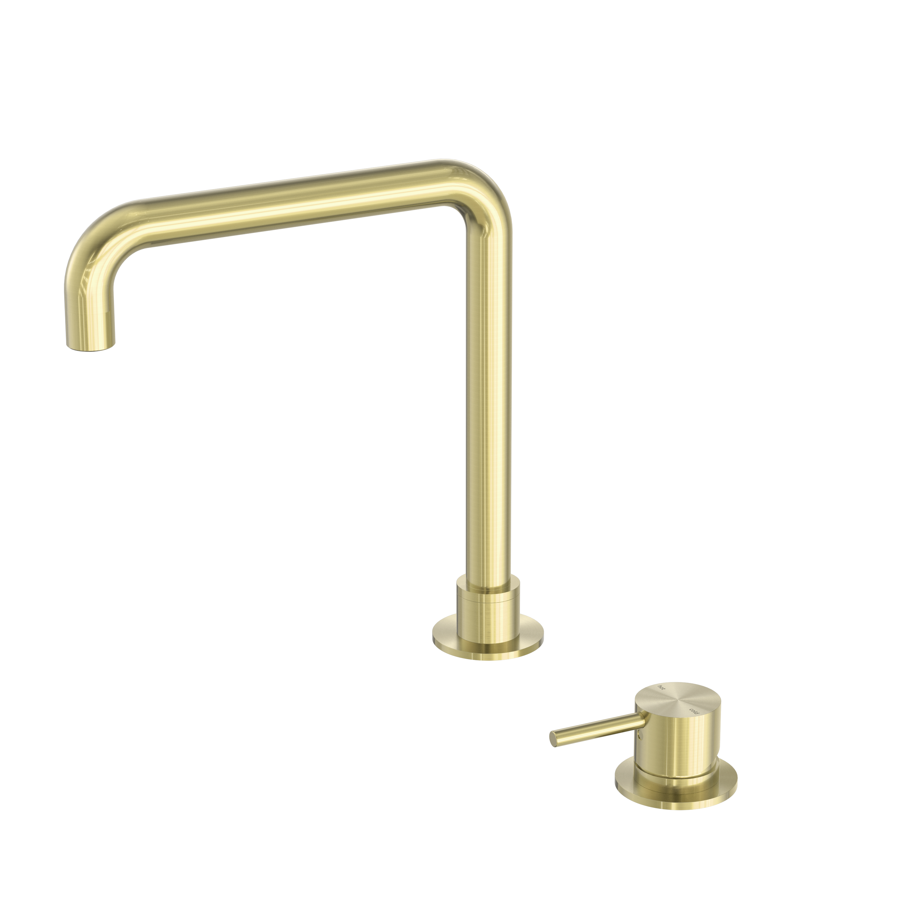 Mecca Hob Basin Mixer With Square Swivel Spout