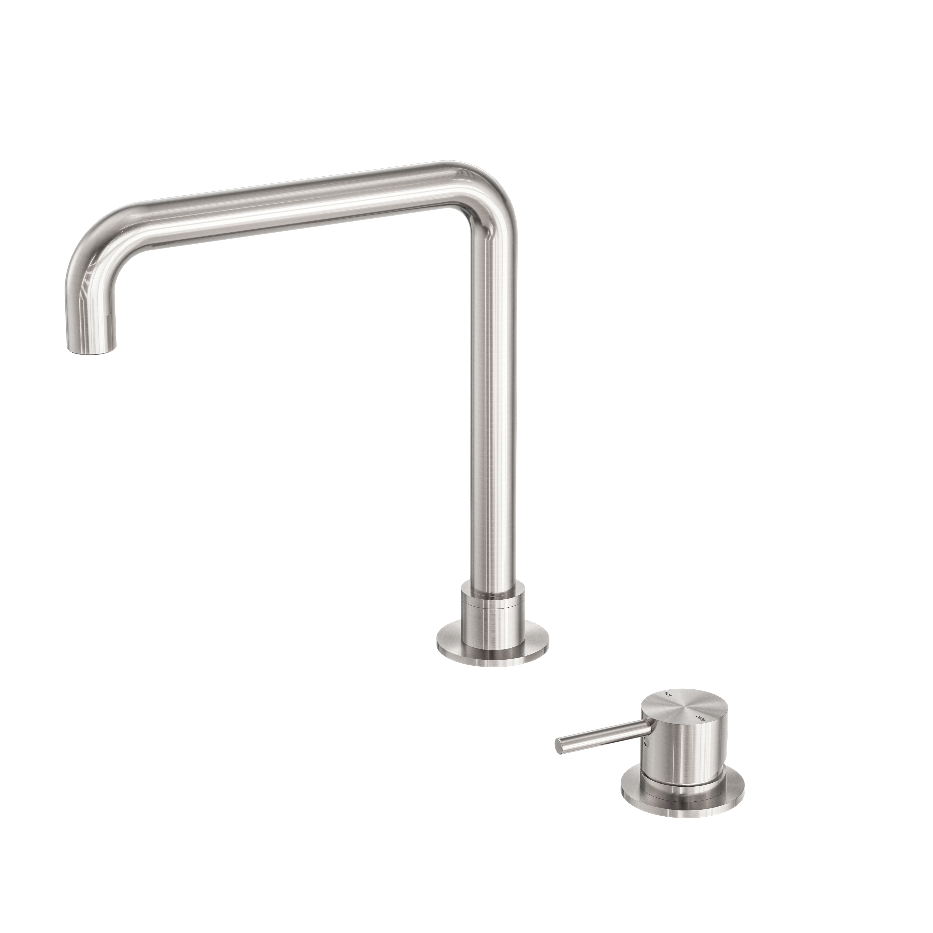Mecca Hob Basin Mixer With Square Swivel Spout