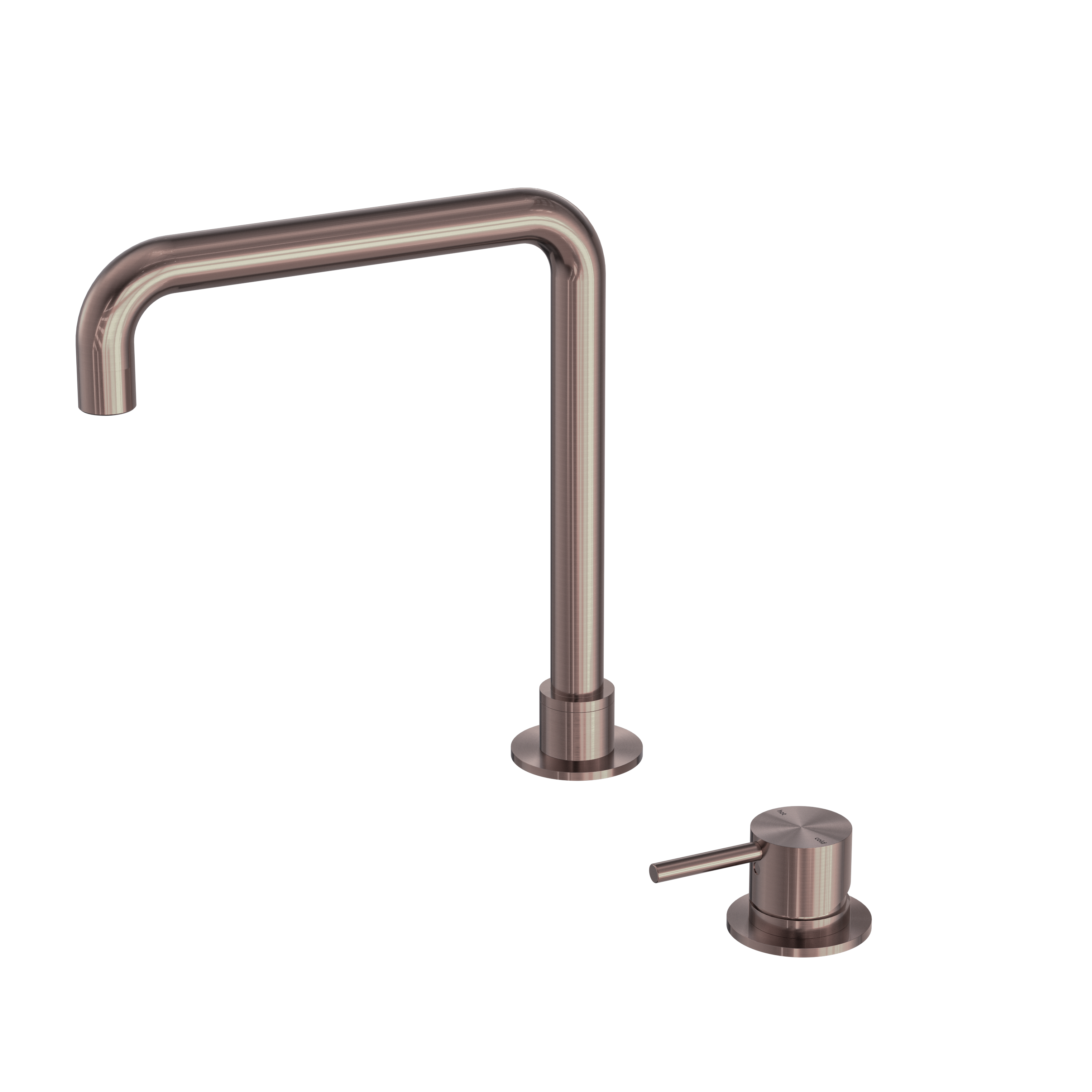 Mecca Hob Basin Mixer With Square Swivel Spout