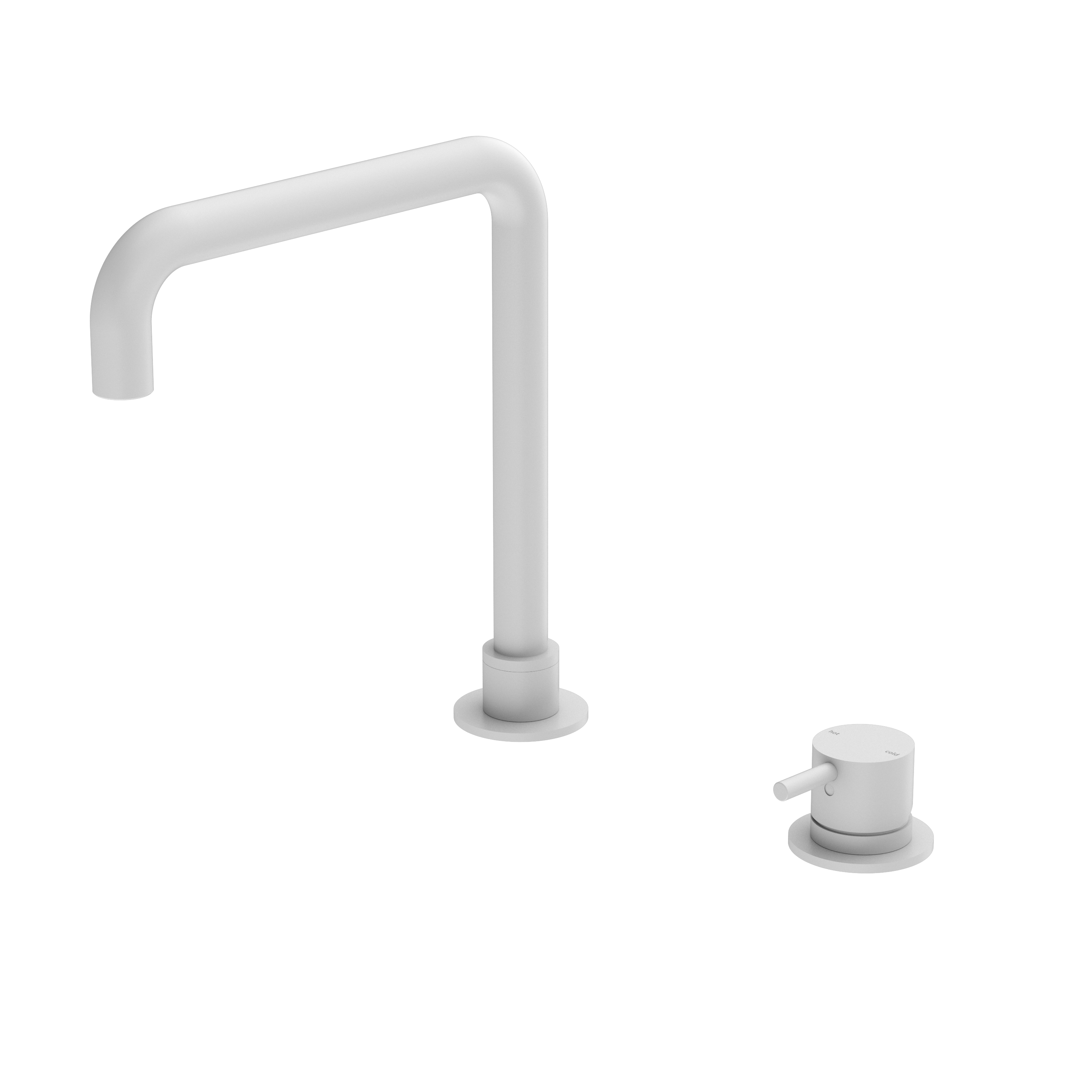 Mecca Hob Basin Mixer With Square Swivel Spout
