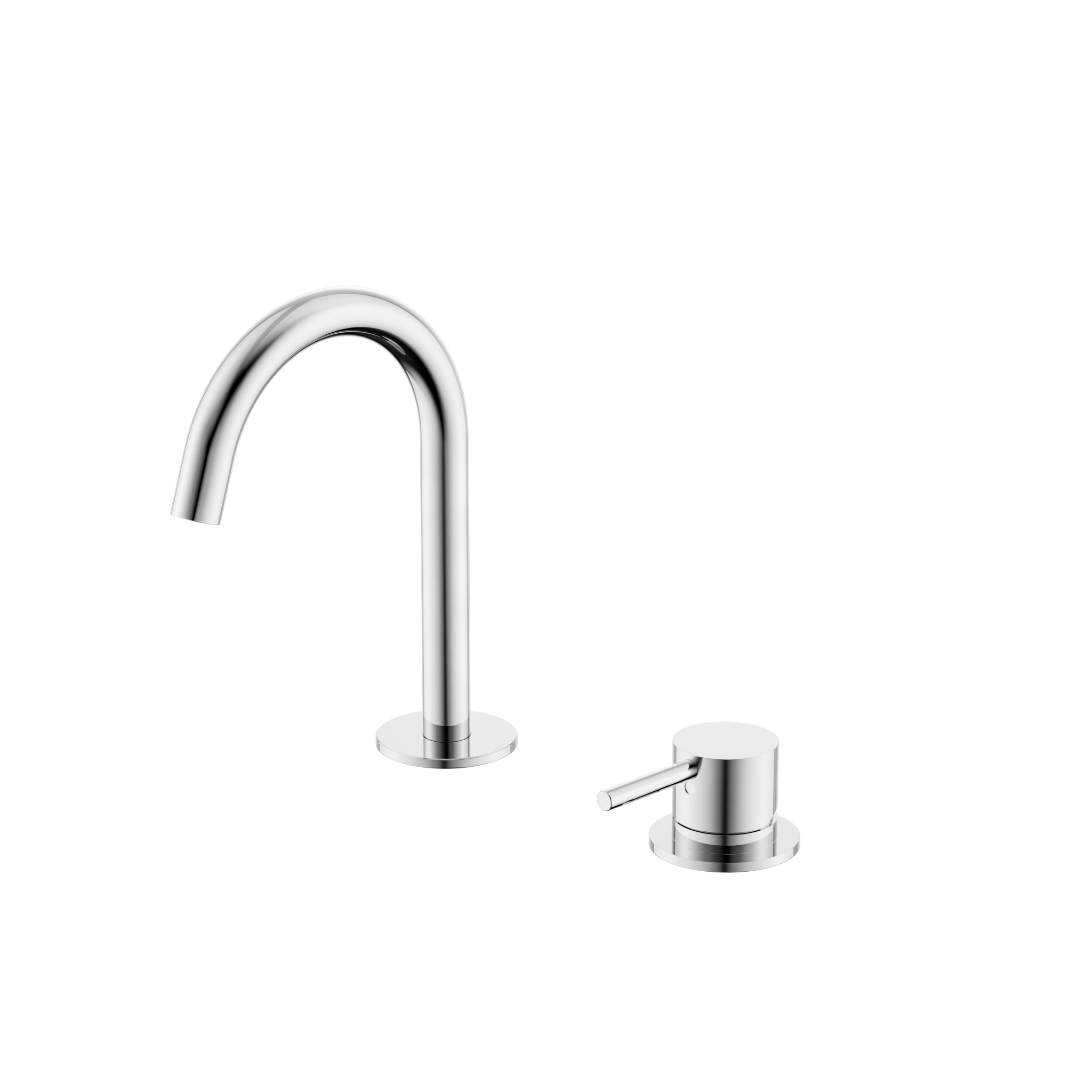 Mecca Hob Baisn Mixer Set with Arc Spout