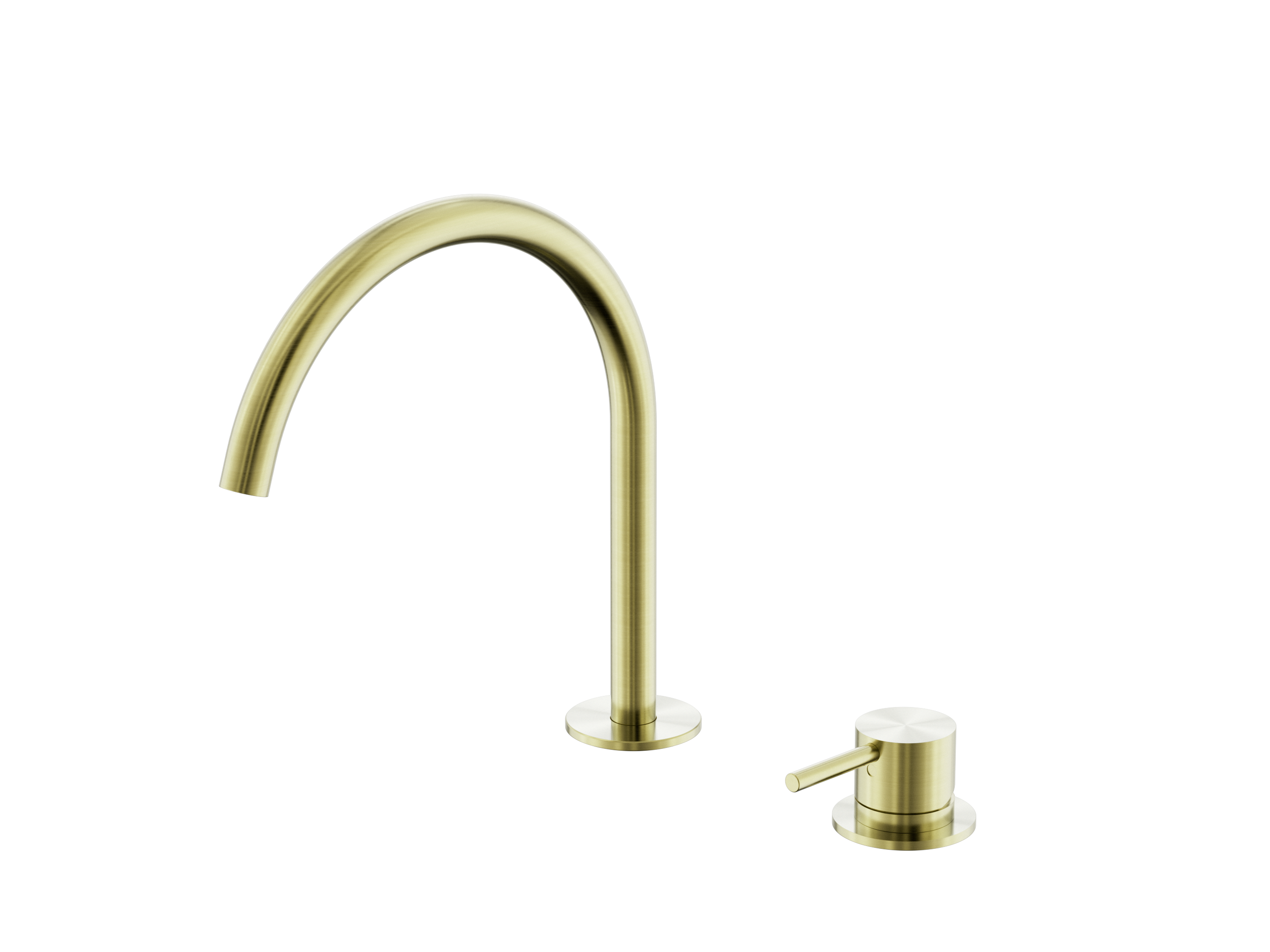 Mecca Hob Kitchen/Bath Mixer Set With Arc Spout