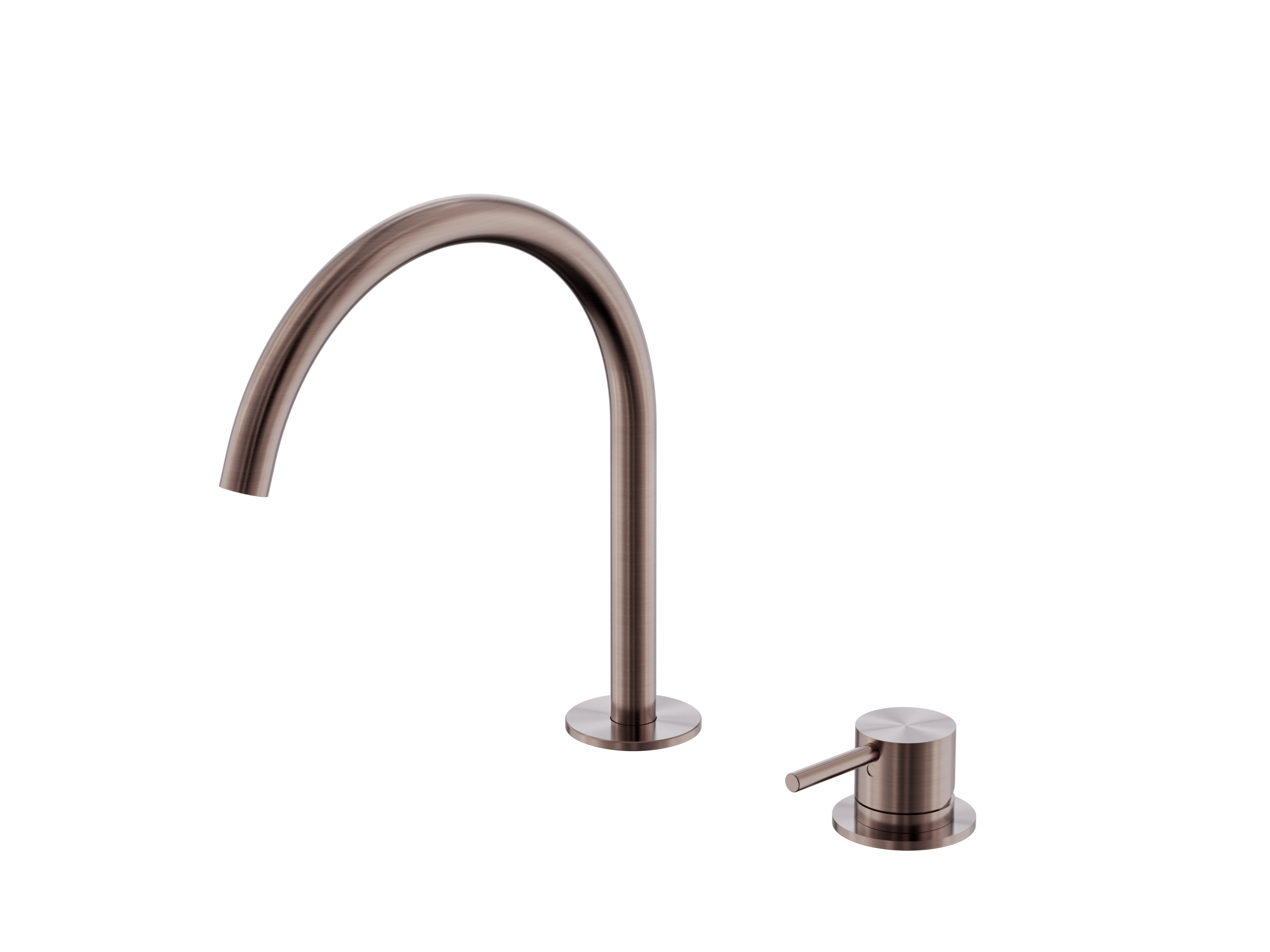 Mecca Hob Kitchen/Bath Mixer Set With Arc Spout
