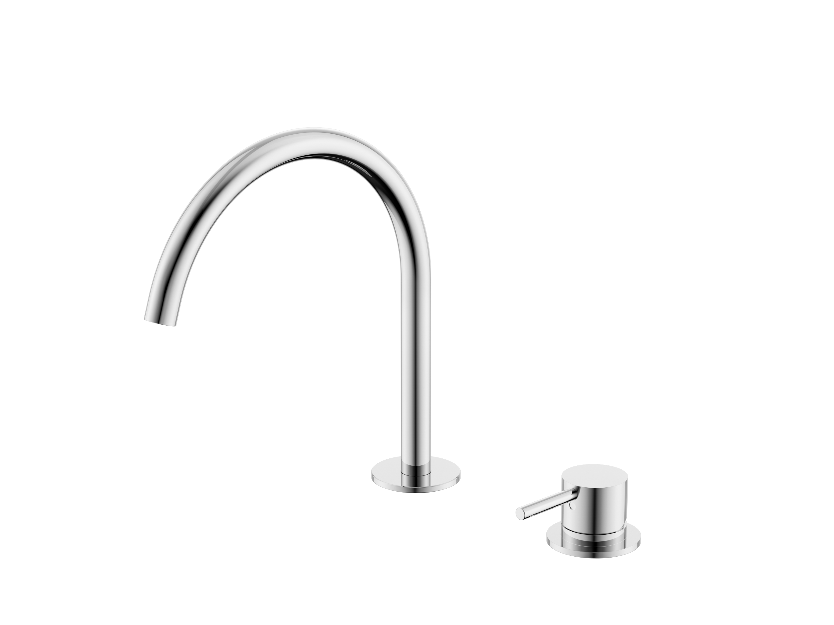 Mecca Hob Kitchen/Bath Mixer Set With Arc Spout