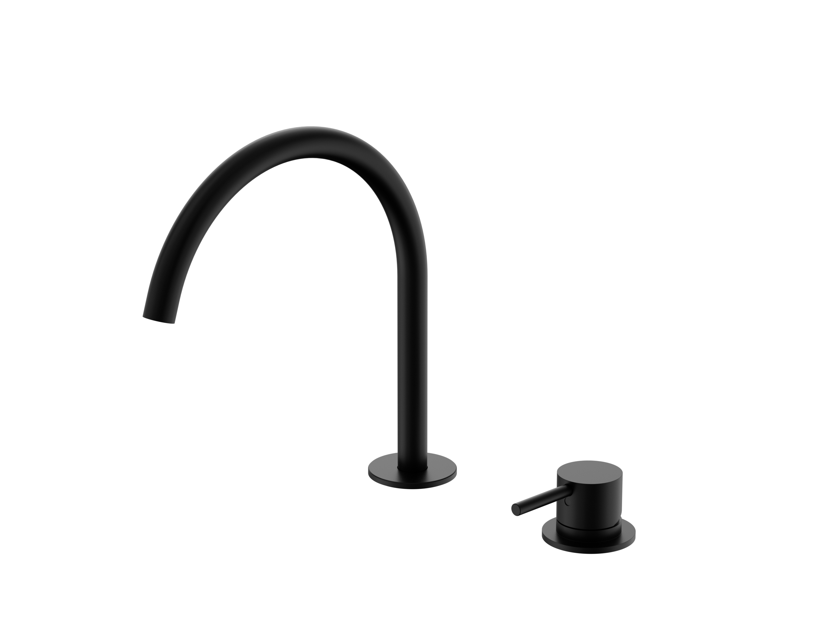 Mecca Hob Kitchen/Bath Mixer Set With Arc Spout