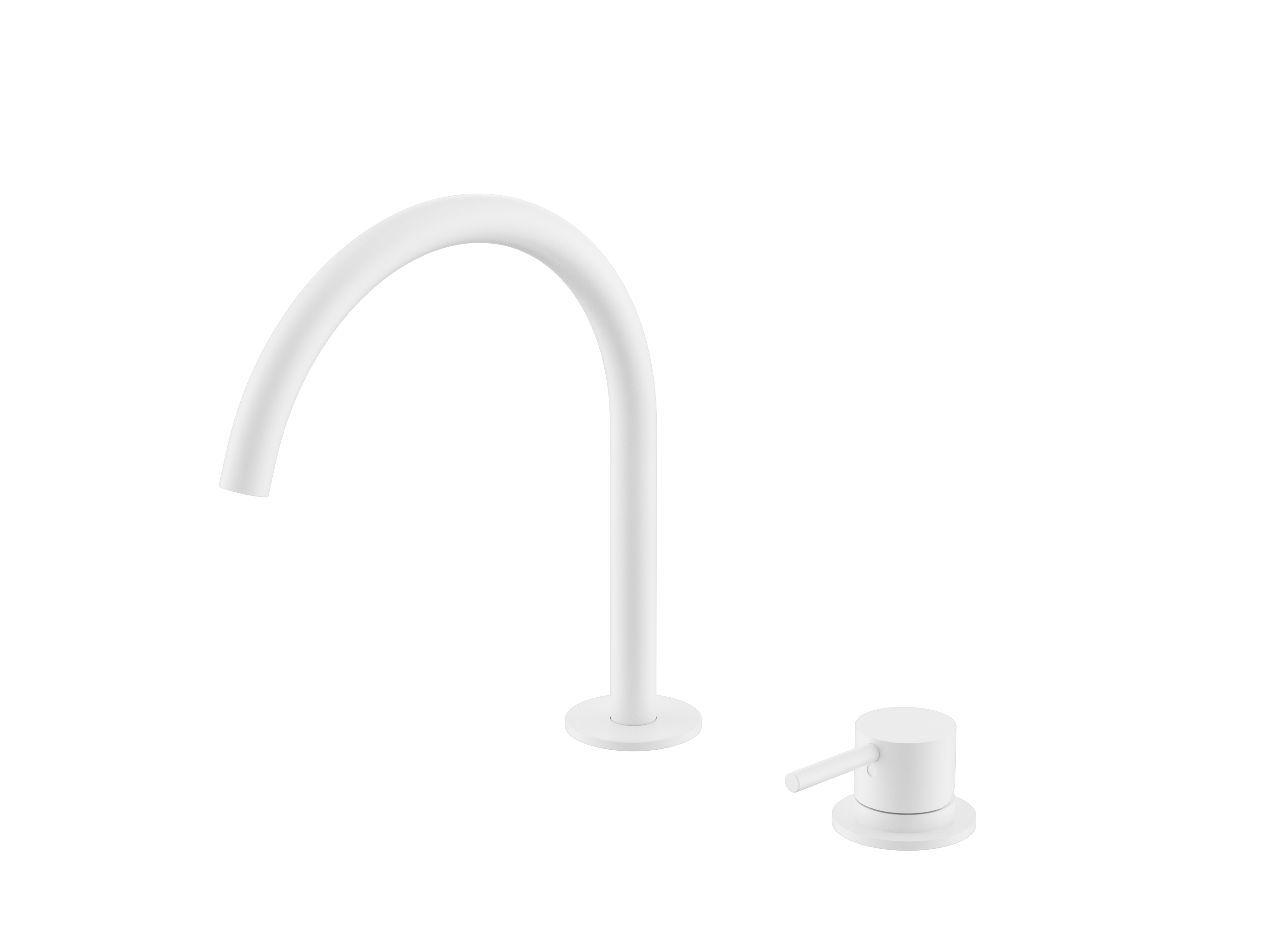 Mecca Hob Kitchen/Bath Mixer Set With Arc Spout