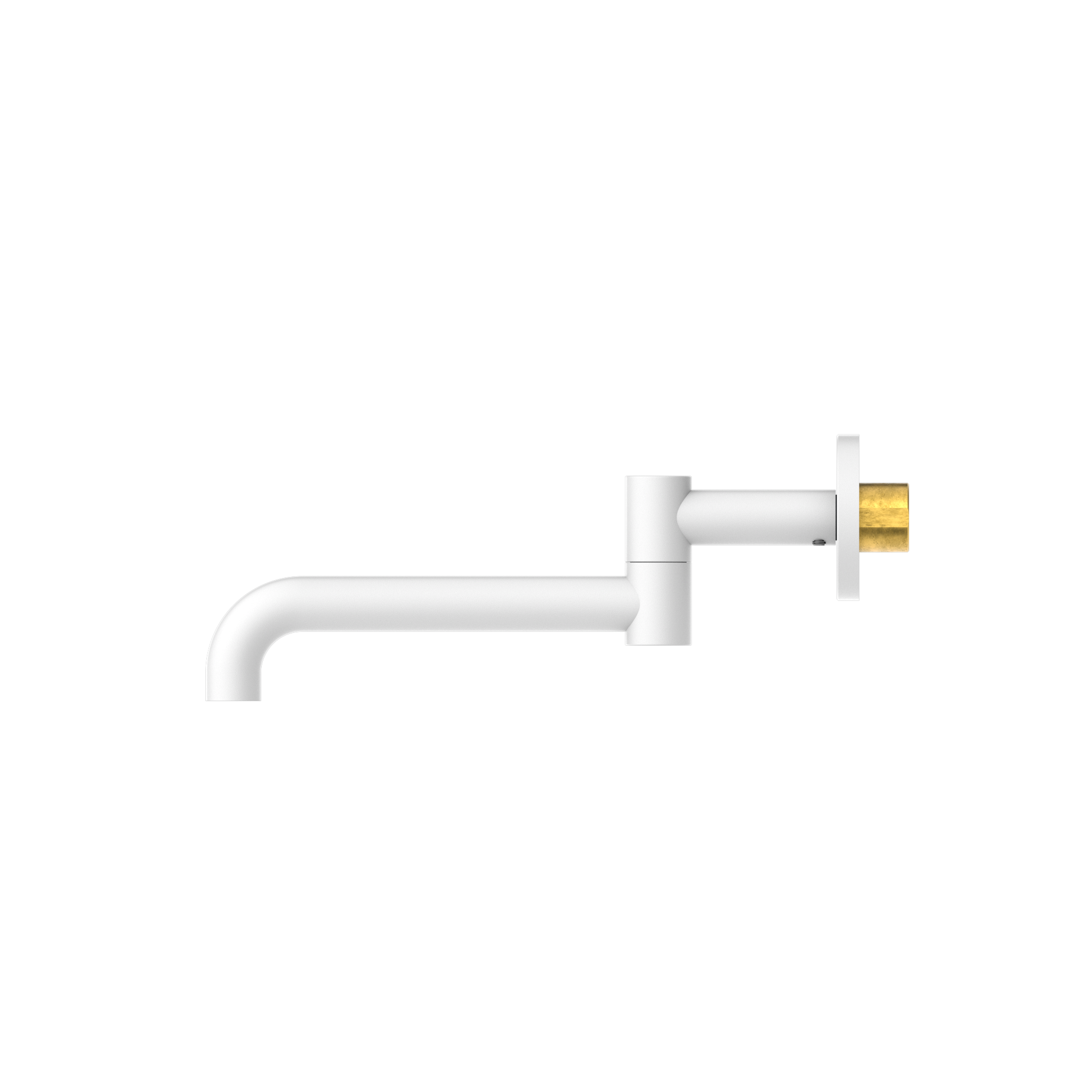 Mecca Wall Mounted Swivel Bath Spout Only 225mm