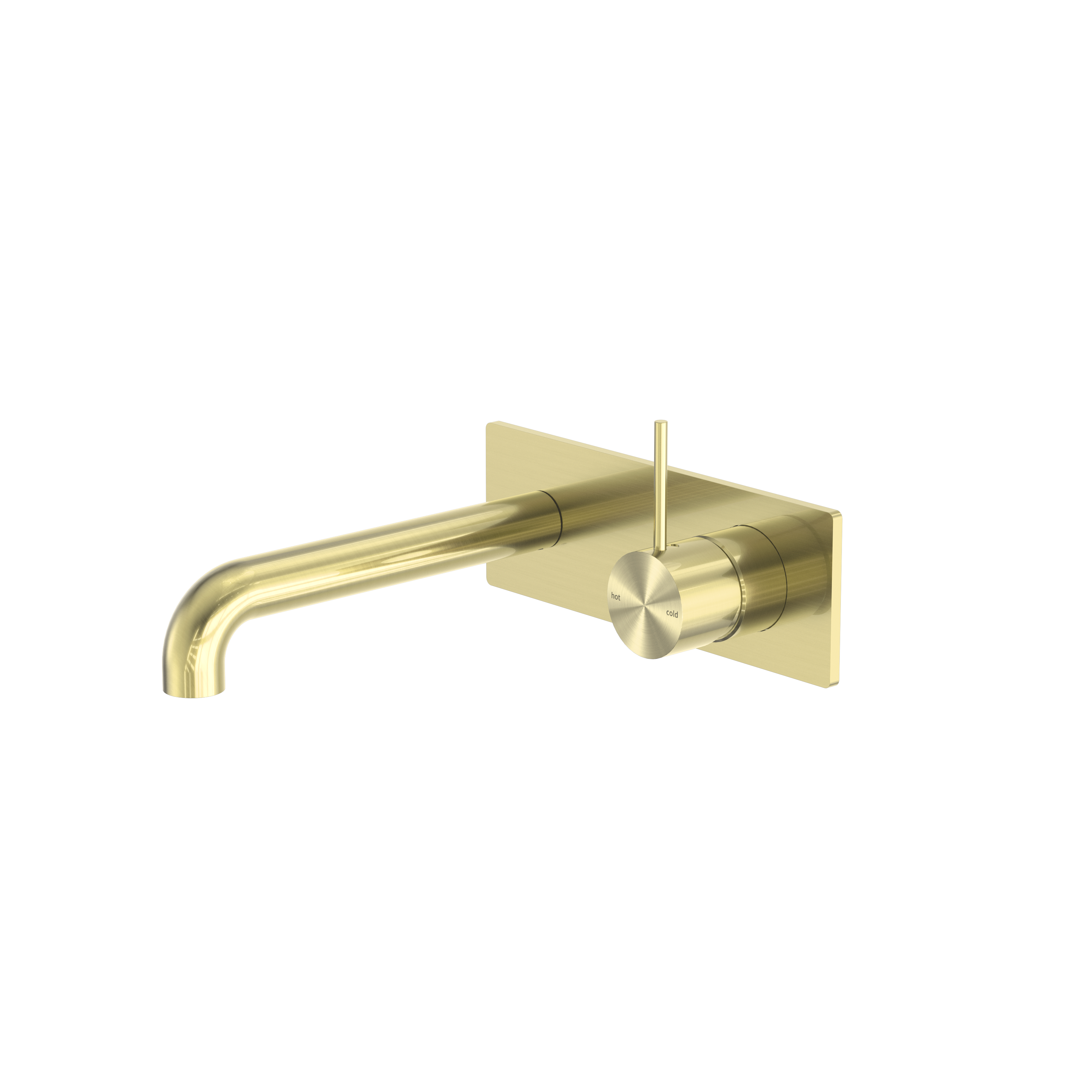 Mecca Wall Basin/Bath Mixer 185mm with Handle Up