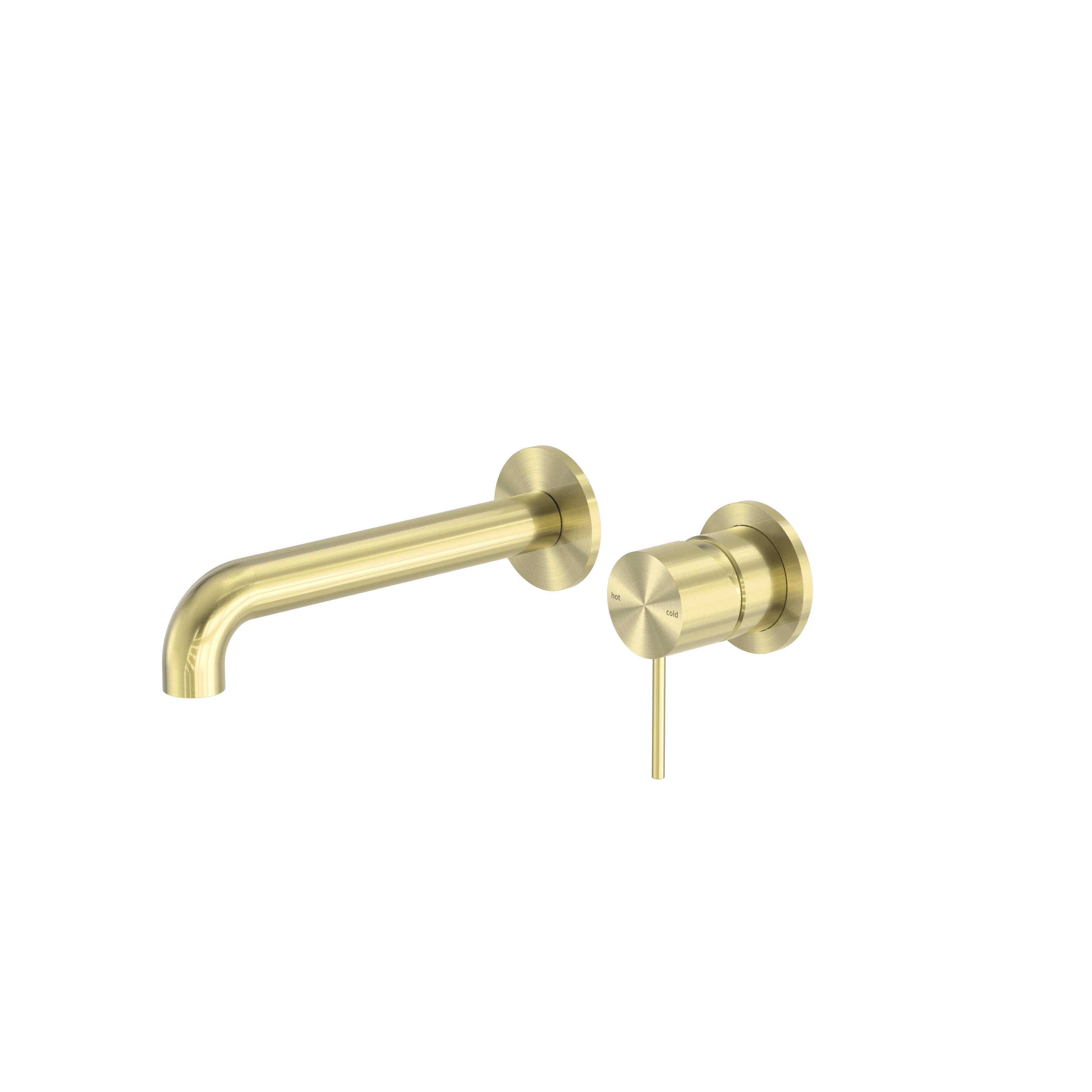 Mecca Wall Basin/Bath Mixer withSeparate Back Plate 160mm