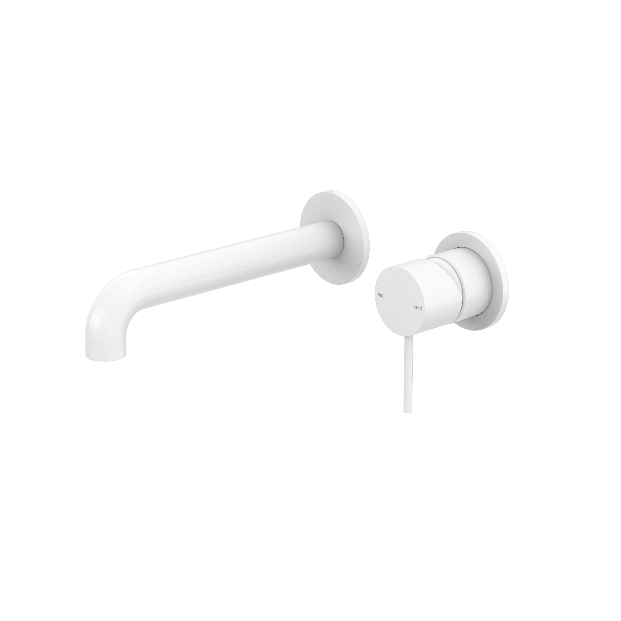 Mecca Wall Basin/Bath Mixer with Separate Back Plate 185mm