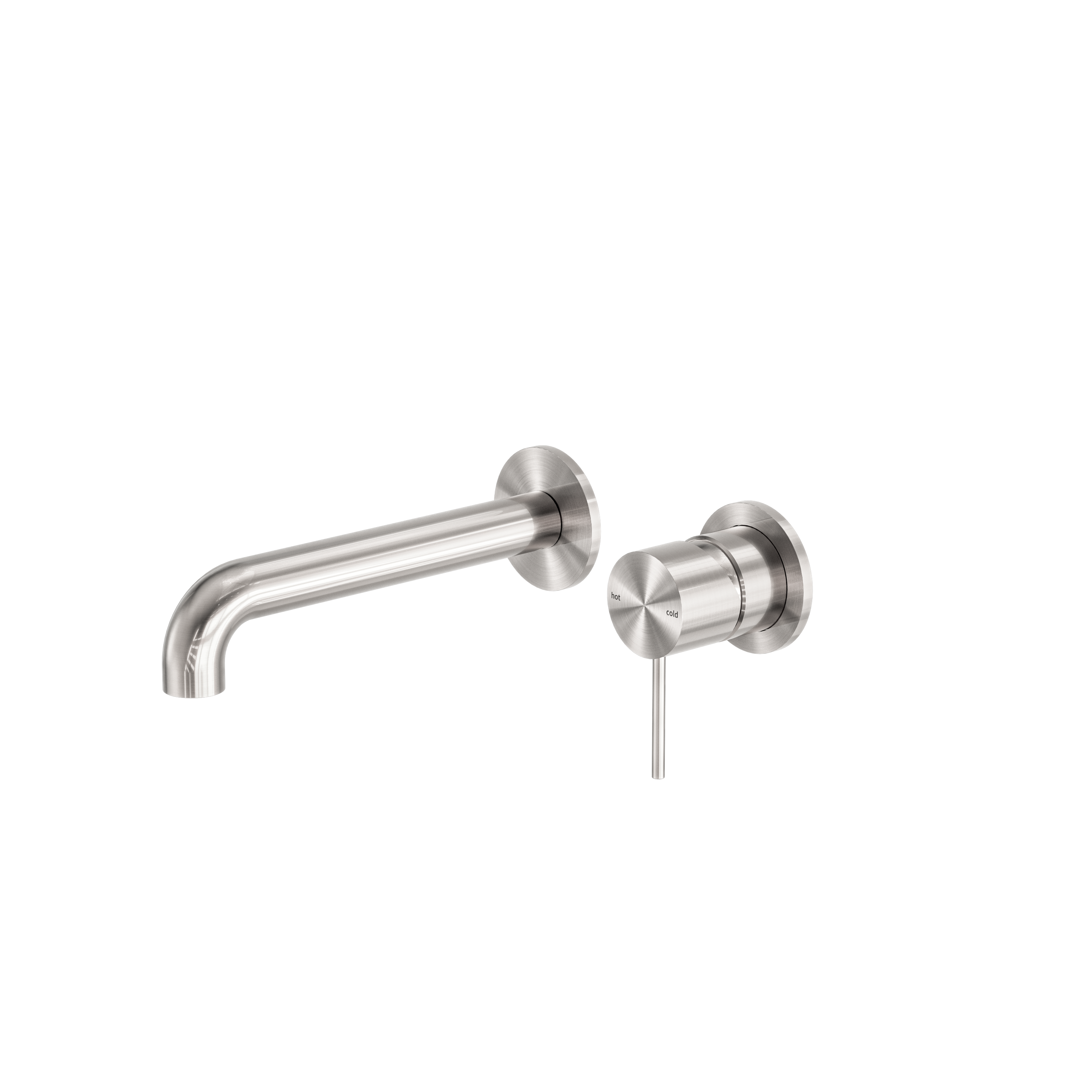 Mecca Wall Basin/Bath Mixer with Separate Back Plate 260mm