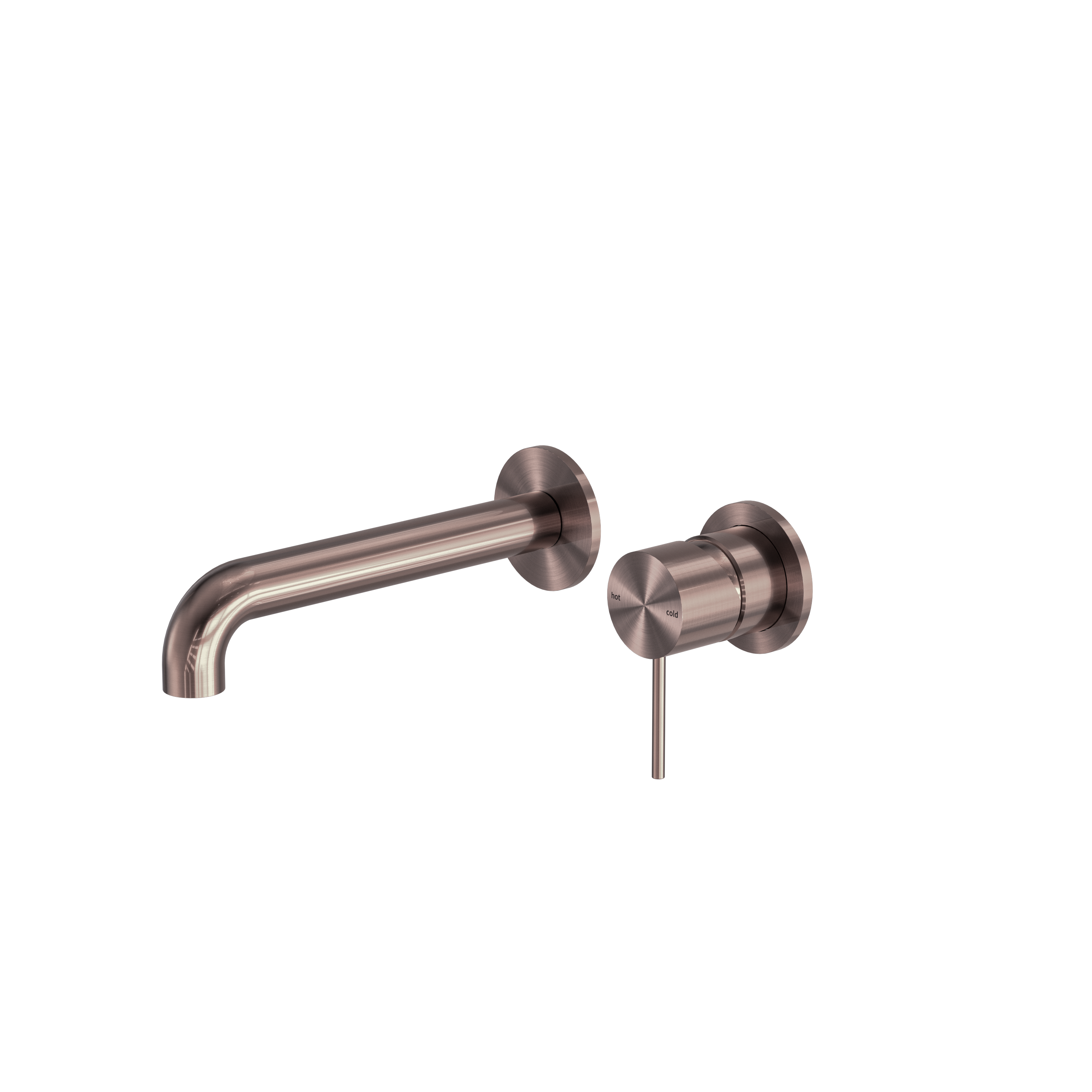 Mecca Wall Basin/Bath Mixer with Separate Back Plate 260mm