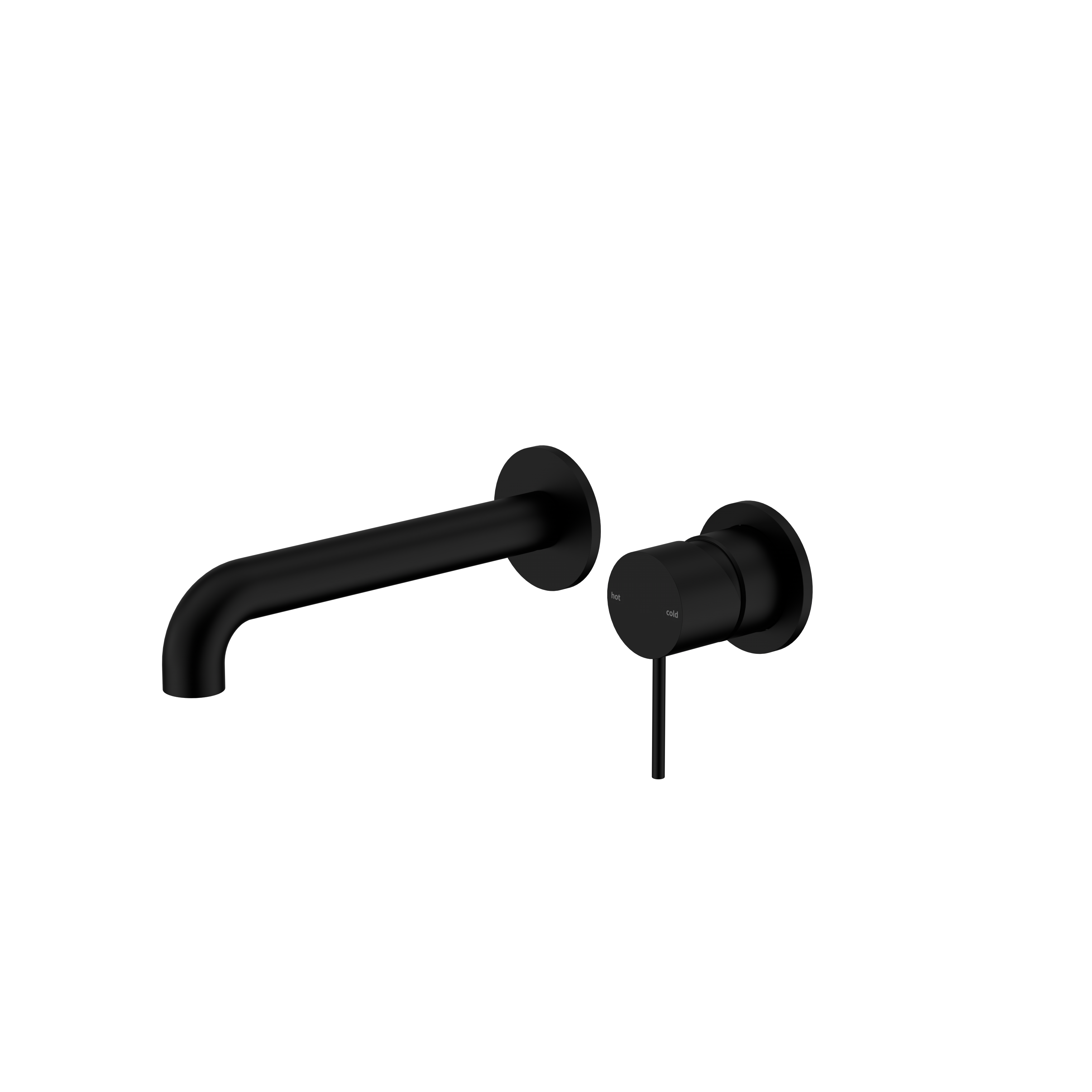 Mecca Wall Basin/Bath Mixer with Separate Back Plate 260mm