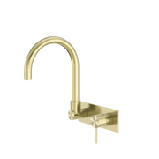 Mecca Wall Basin/Bath Mixer with Siwivel Spout