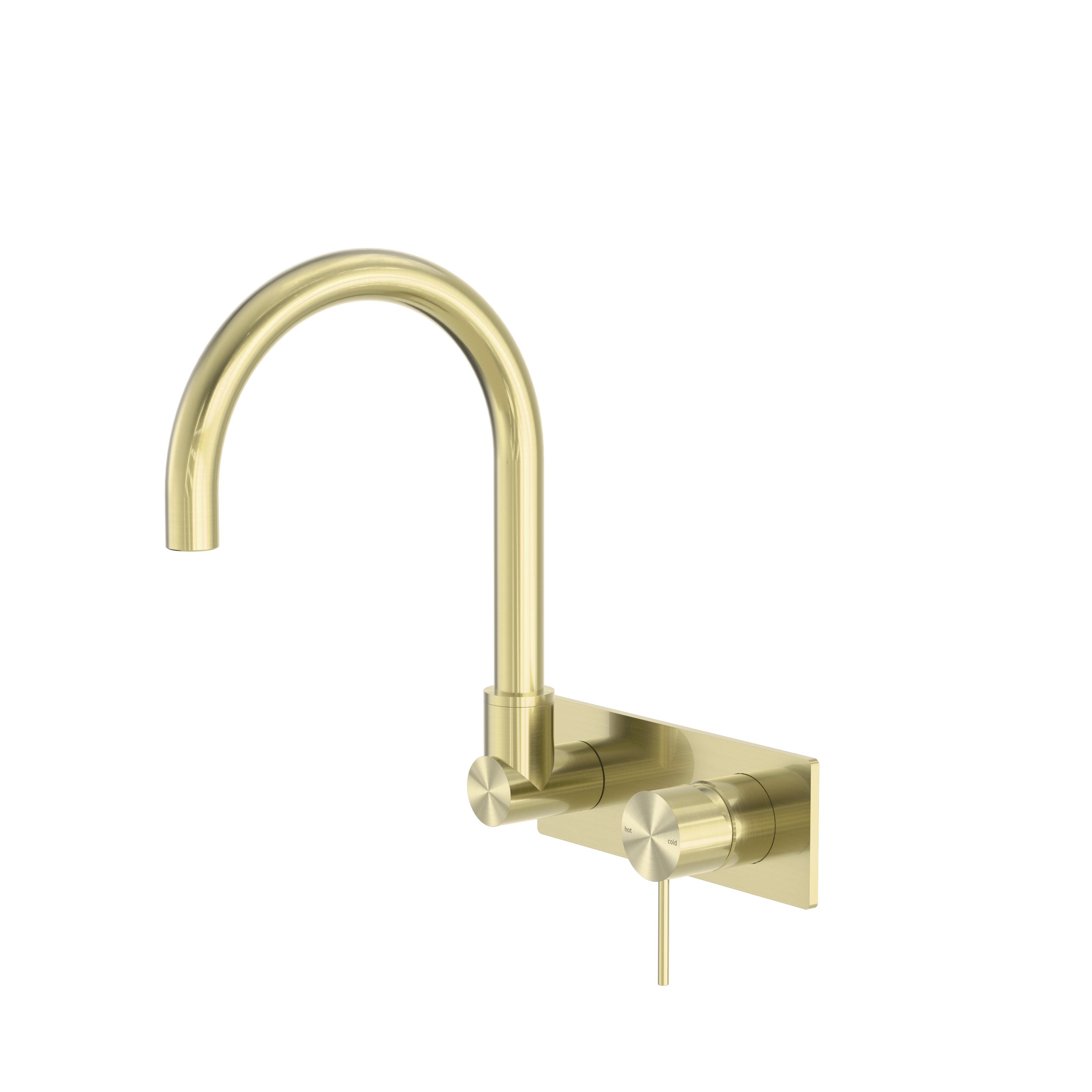Mecca Wall Basin/Bath Mixer with Siwivel Spout