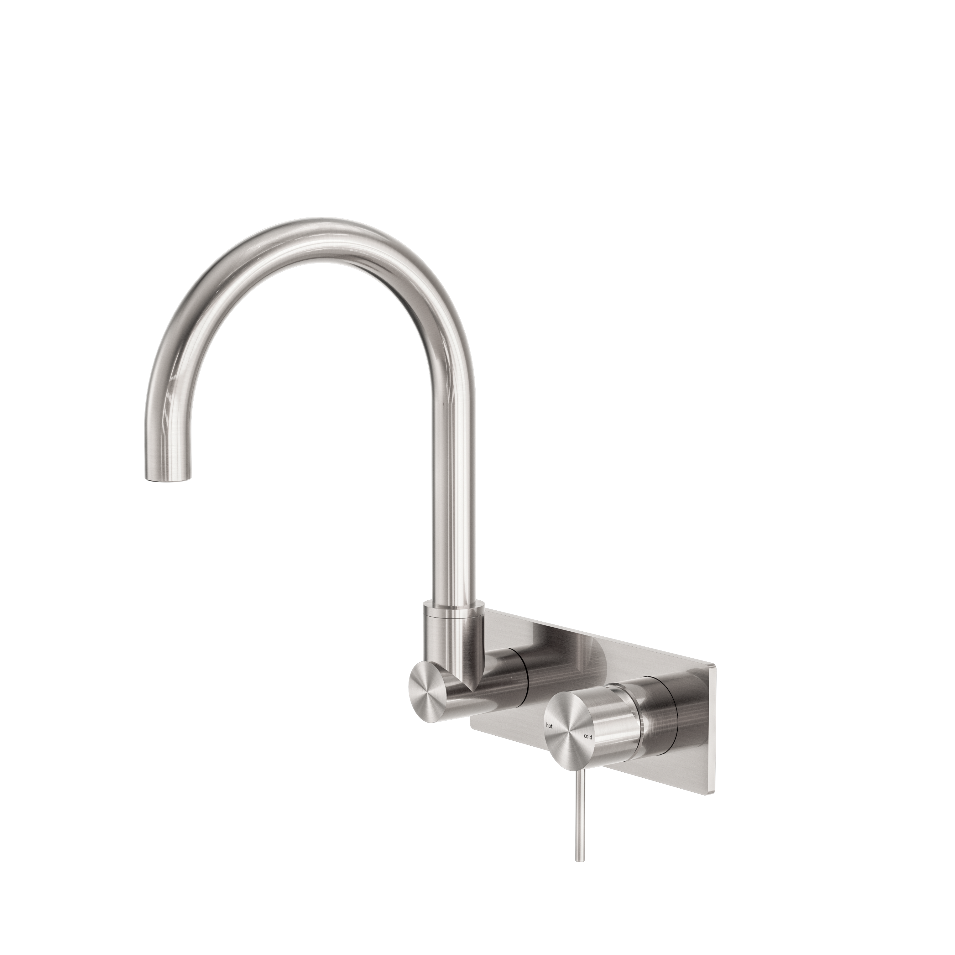 Mecca Wall Basin/Bath Mixer with Siwivel Spout