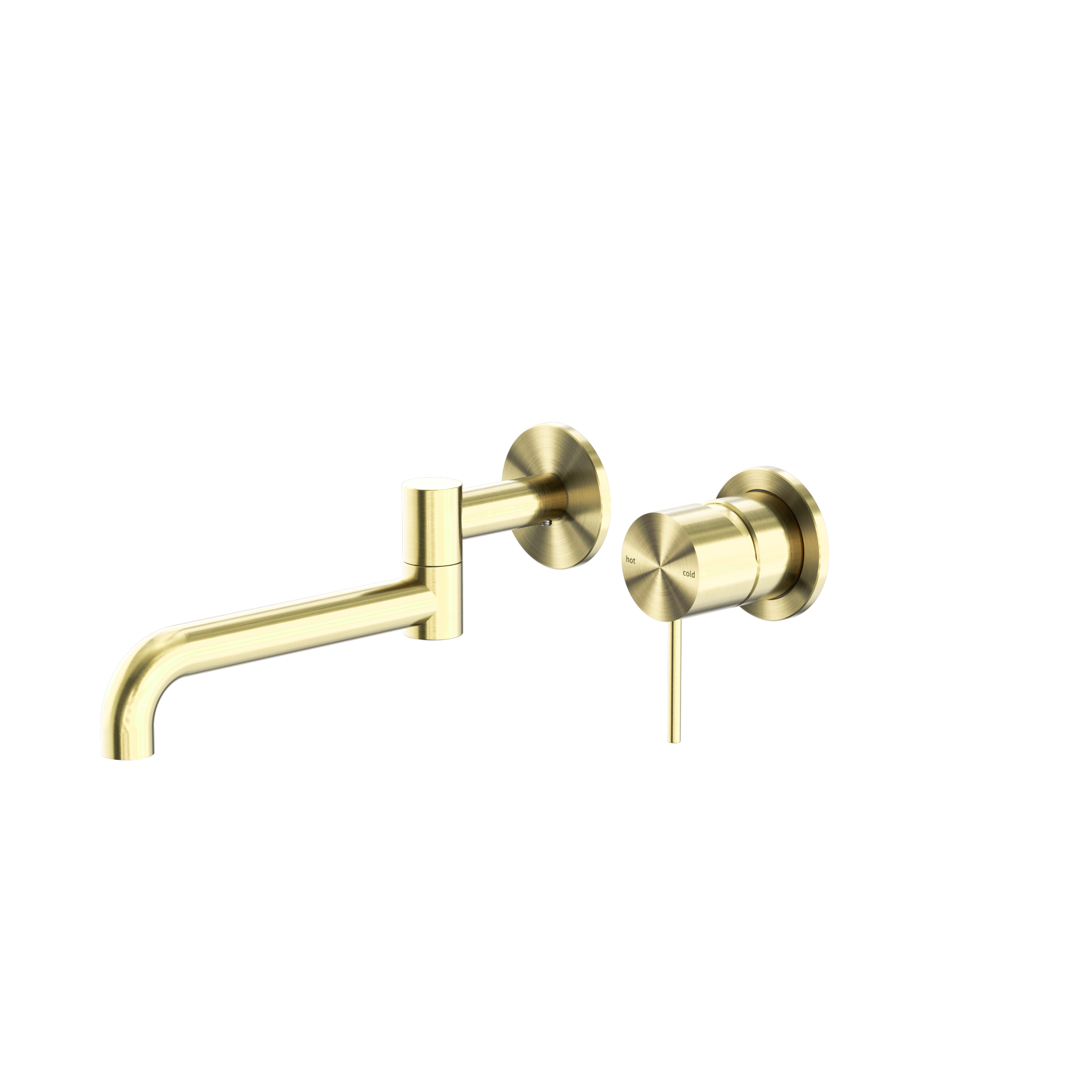 Mecca Wall Basin/Bath Mixer With Swivel Spout 225mm