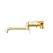 Mecca Wall Basin/Bath Mixer With Swivel Spout 225mm