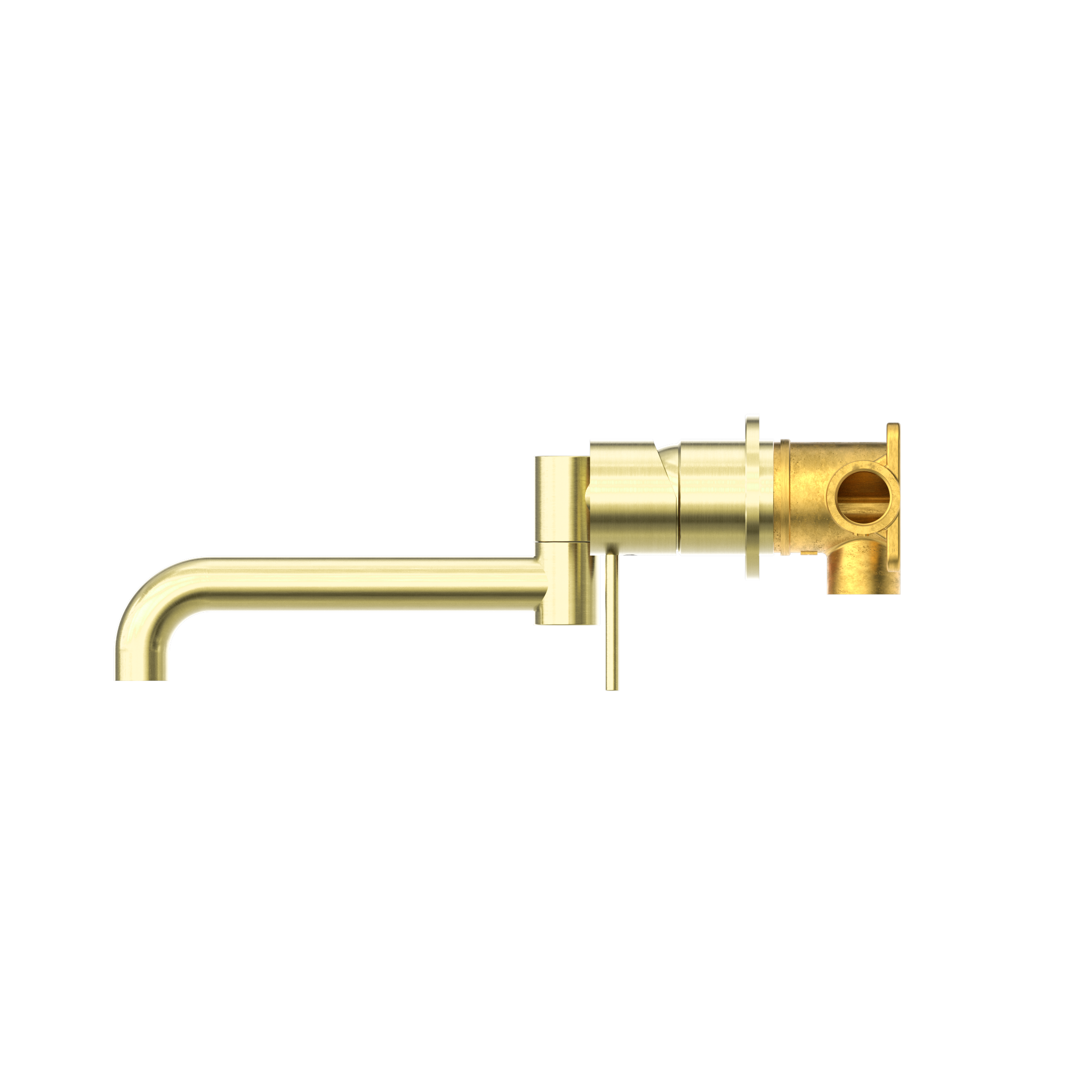 Mecca Wall Basin/Bath Mixer With Swivel Spout 225mm