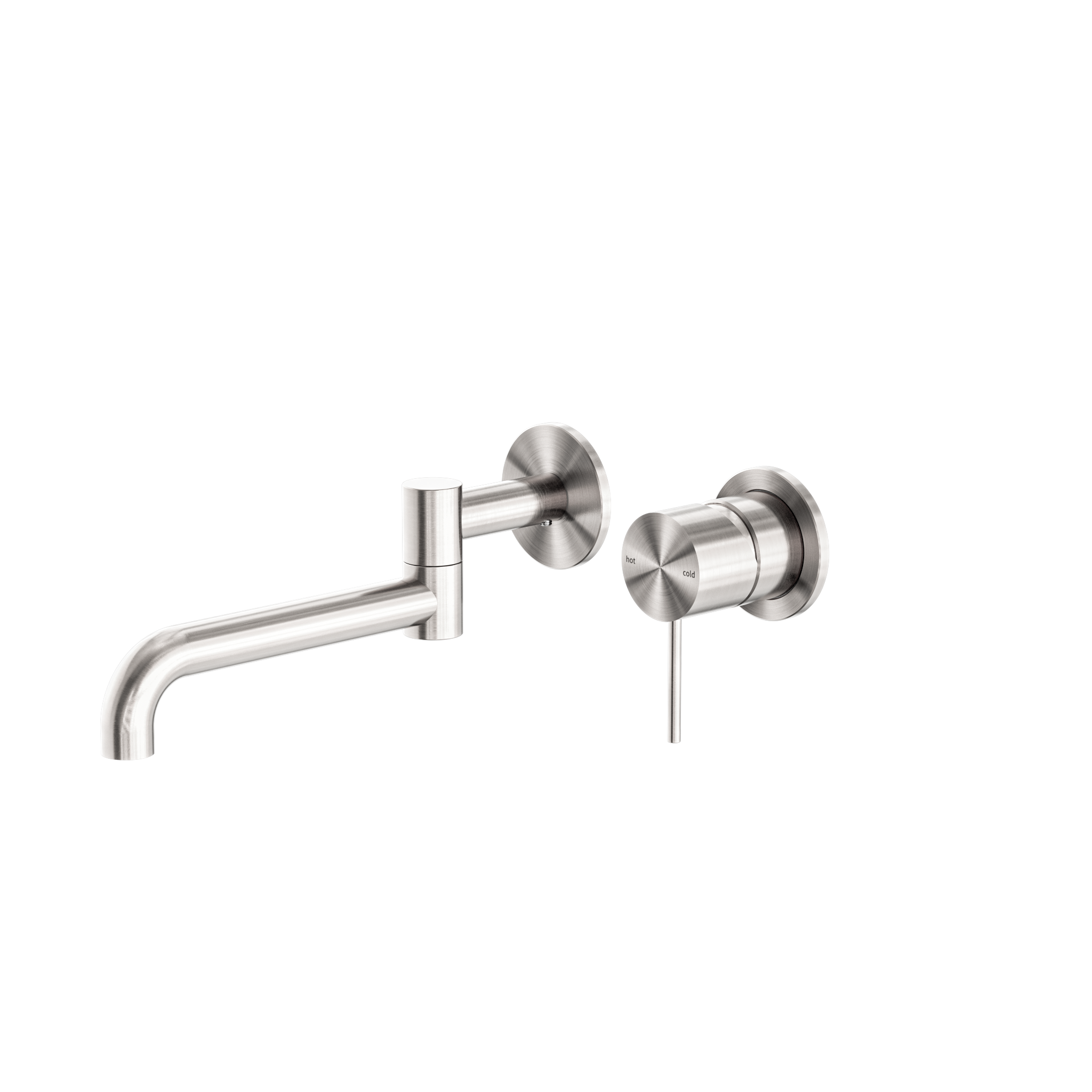 Mecca Wall Basin/Bath Mixer With Swivel Spout 225mm