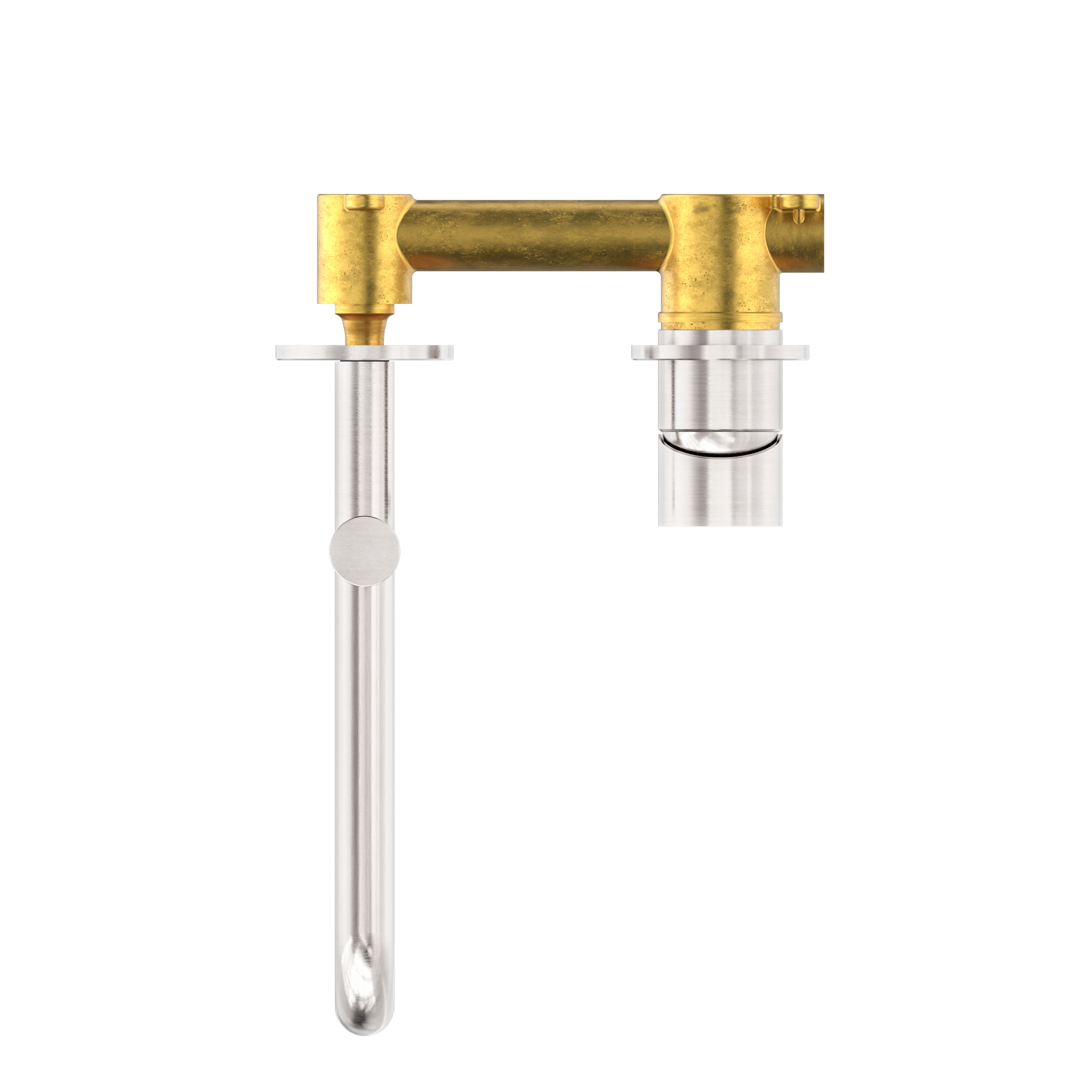 Mecca Wall Basin/Bath Mixer With Swivel Spout 225mm