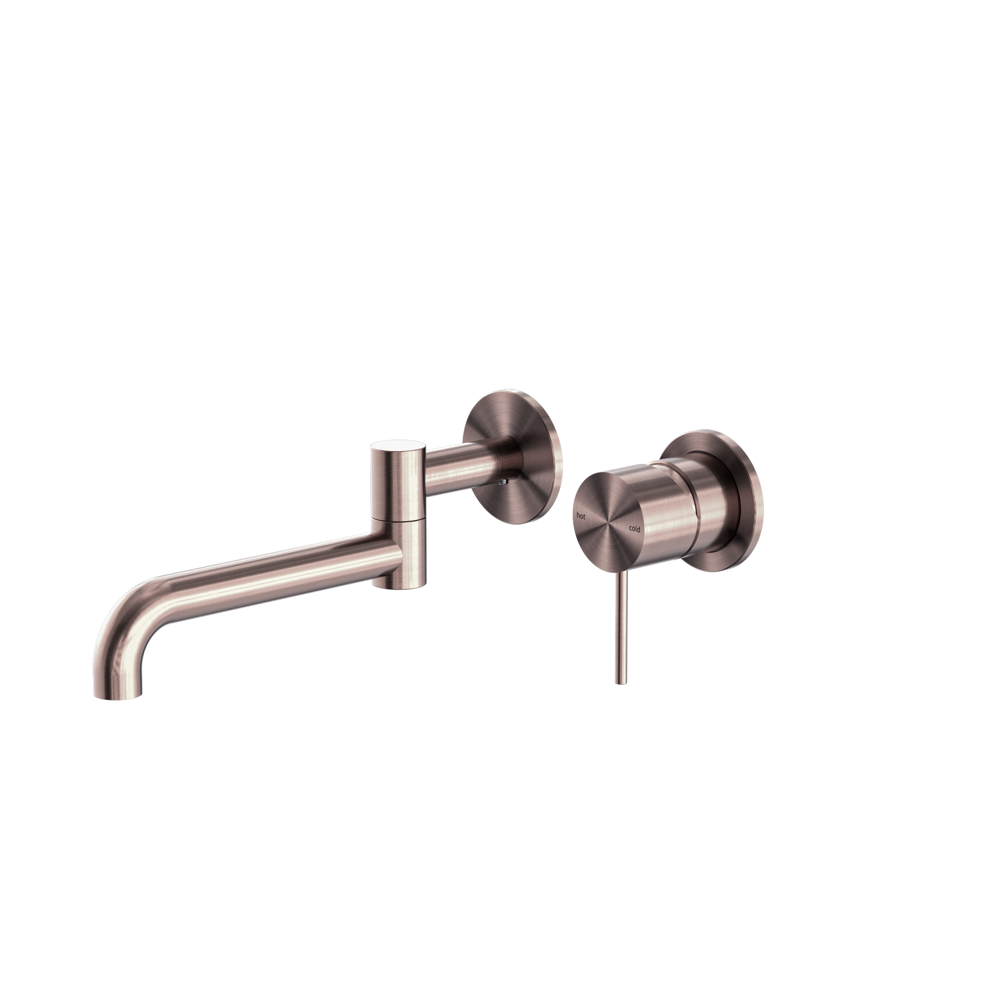 Mecca Wall Basin/Bath Mixer With Swivel Spout 225mm