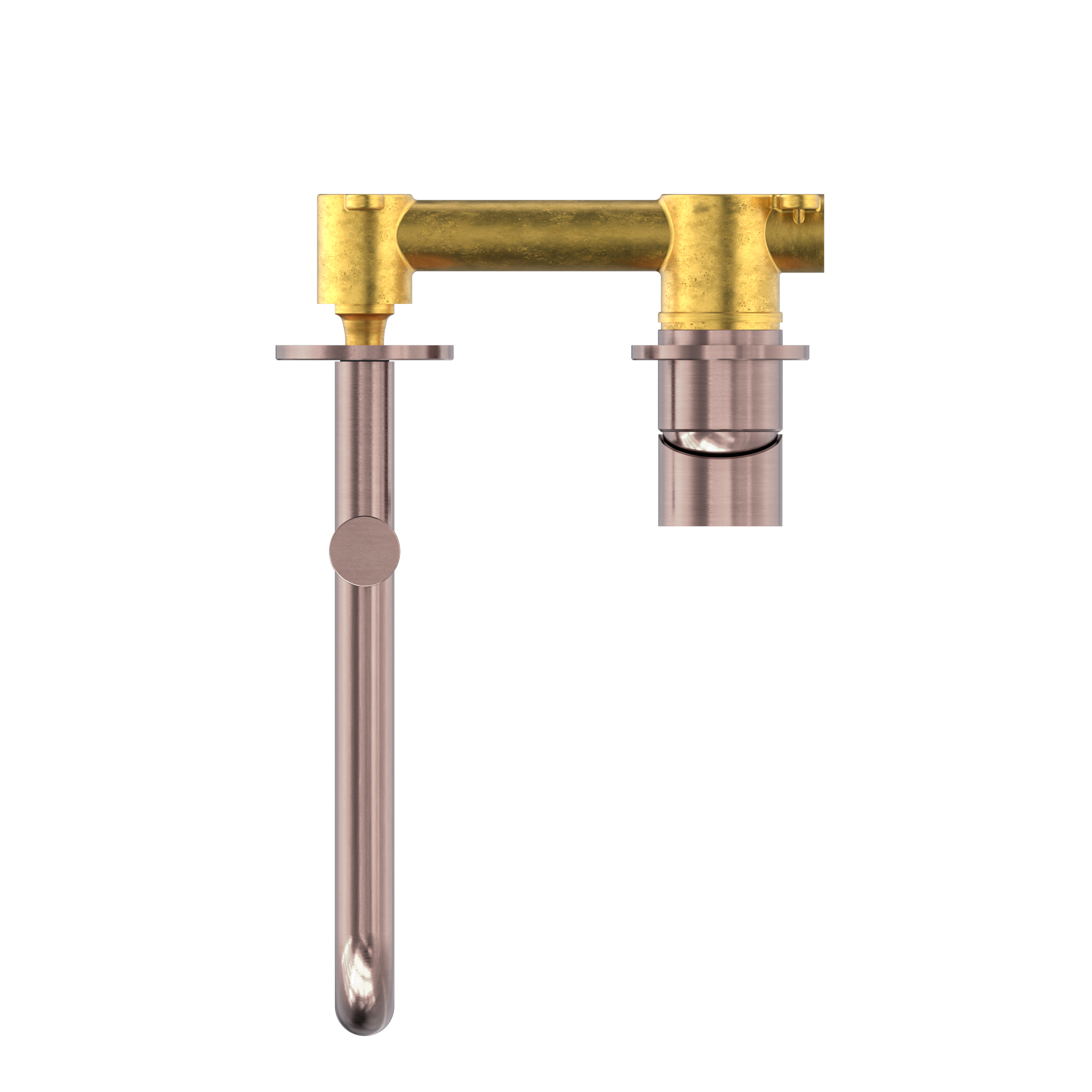 Mecca Wall Basin/Bath Mixer With Swivel Spout 225mm