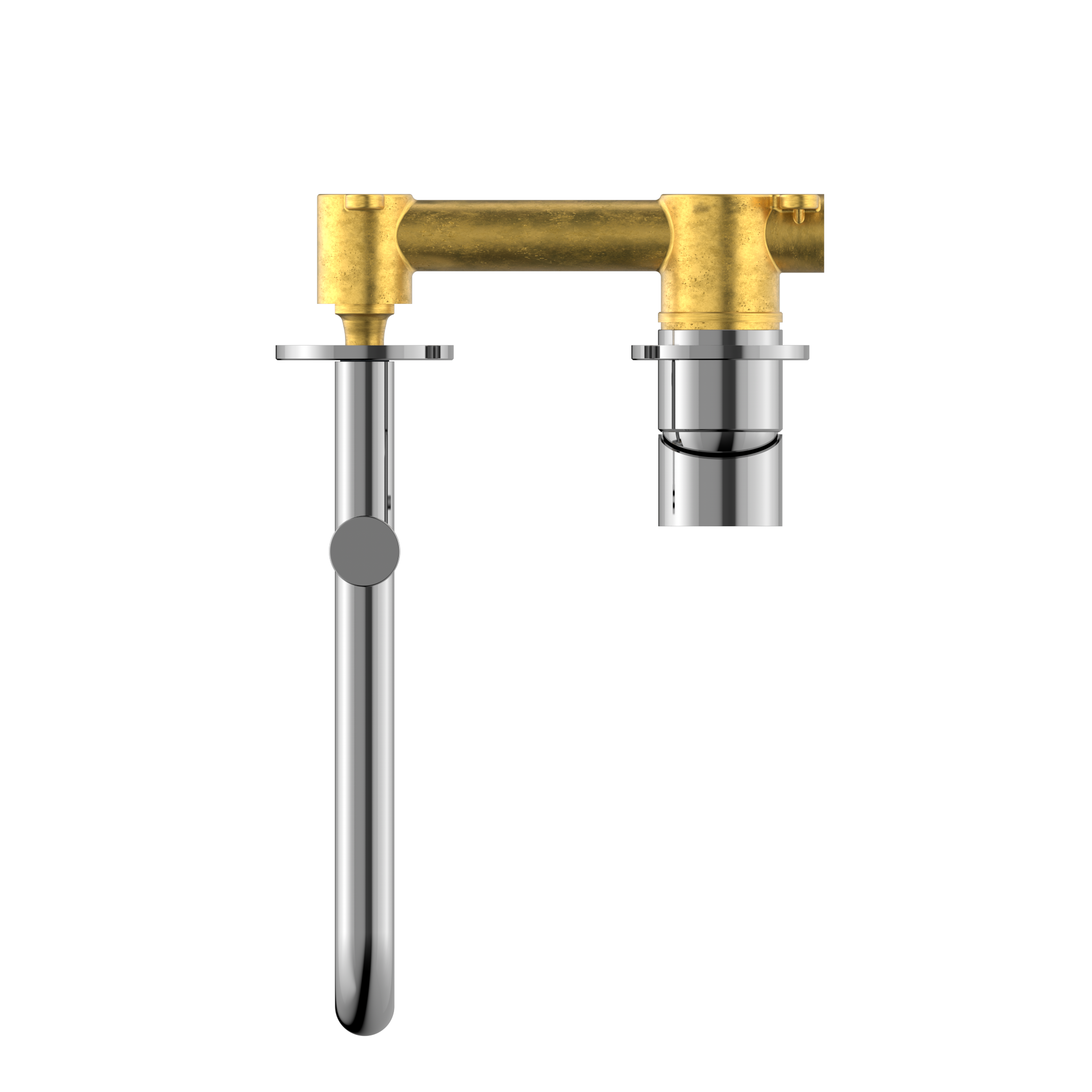 Mecca Wall Basin/Bath Mixer With Swivel Spout 225mm