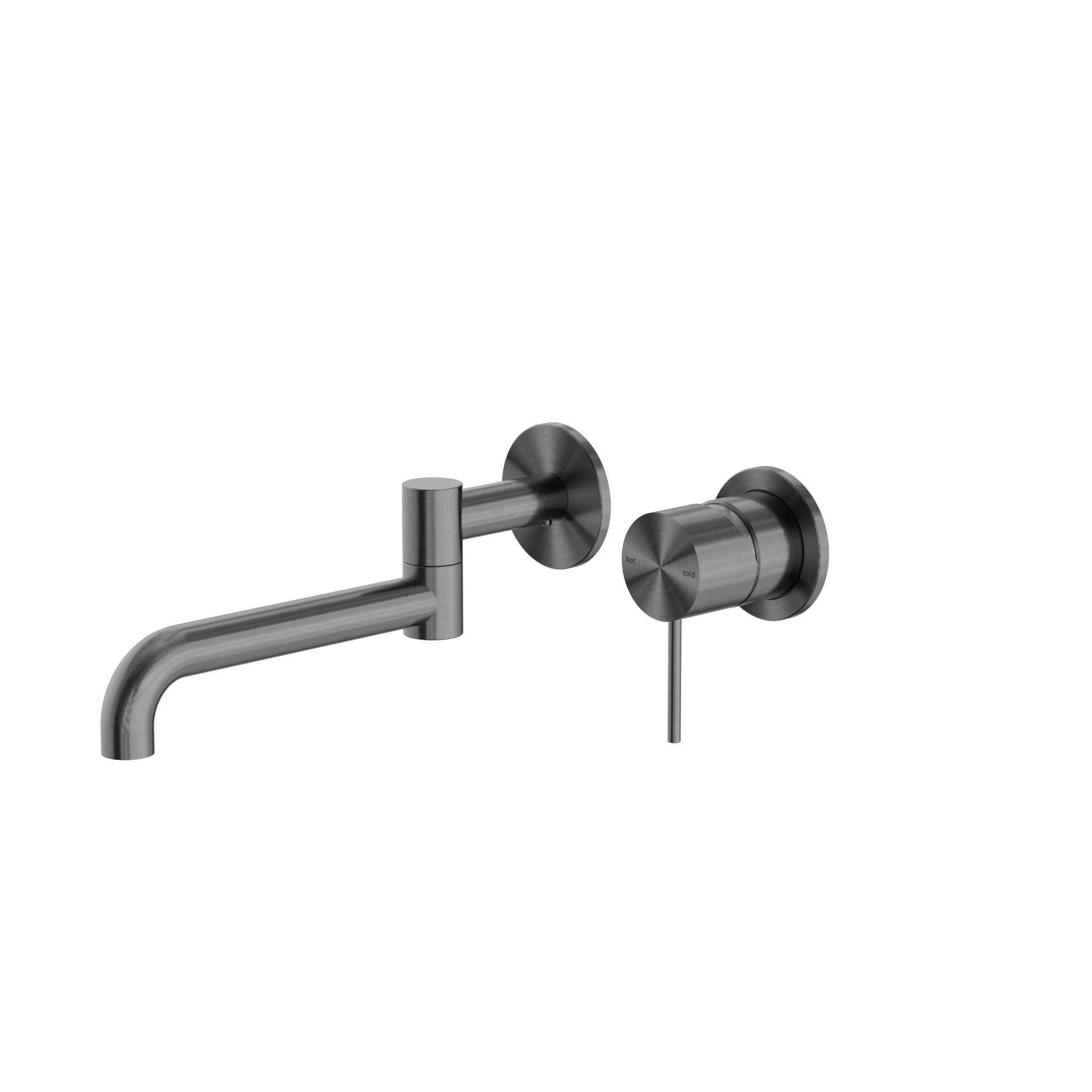 Mecca Wall Basin/Bath Mixer With Swivel Spout 225mm