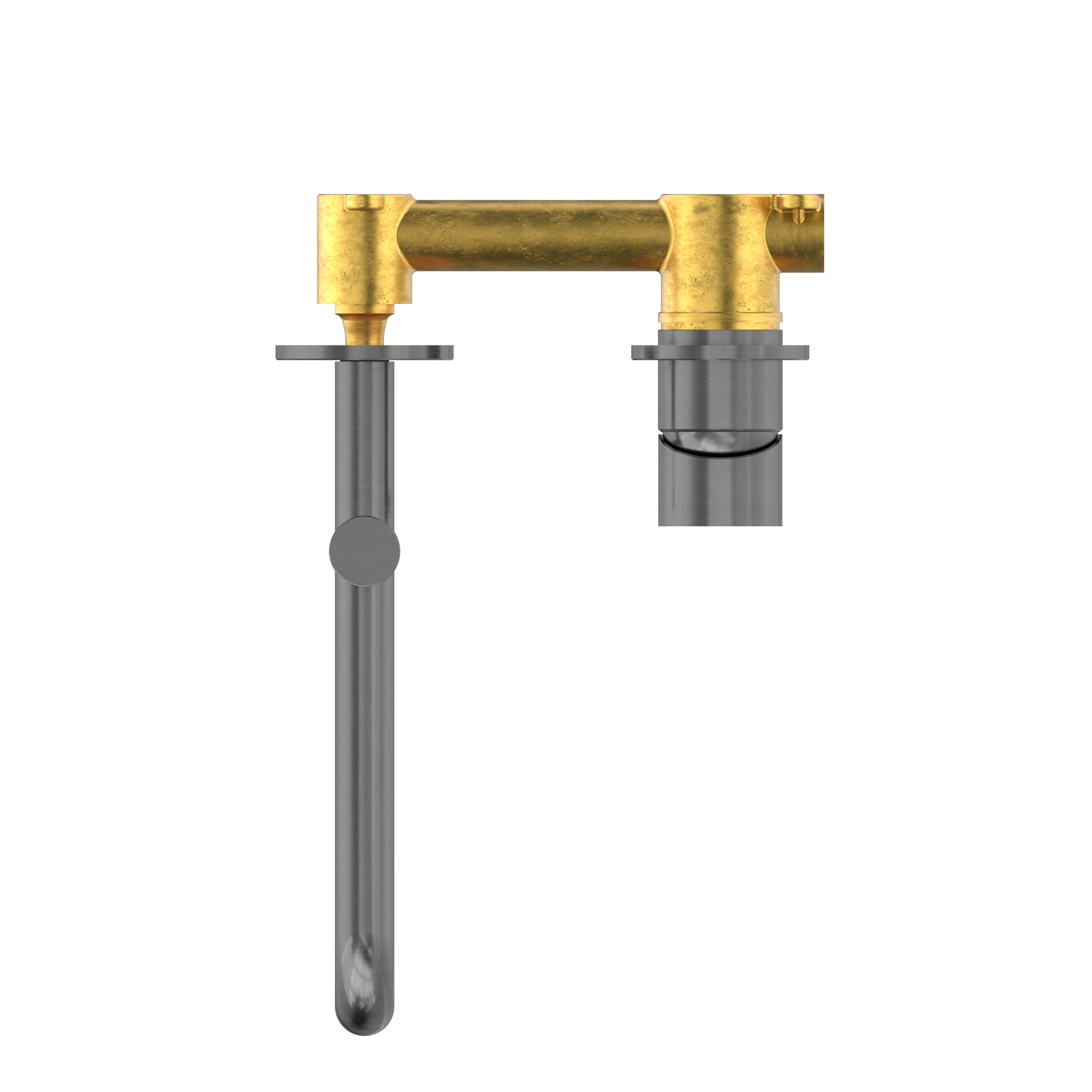 Mecca Wall Basin/Bath Mixer With Swivel Spout 225mm