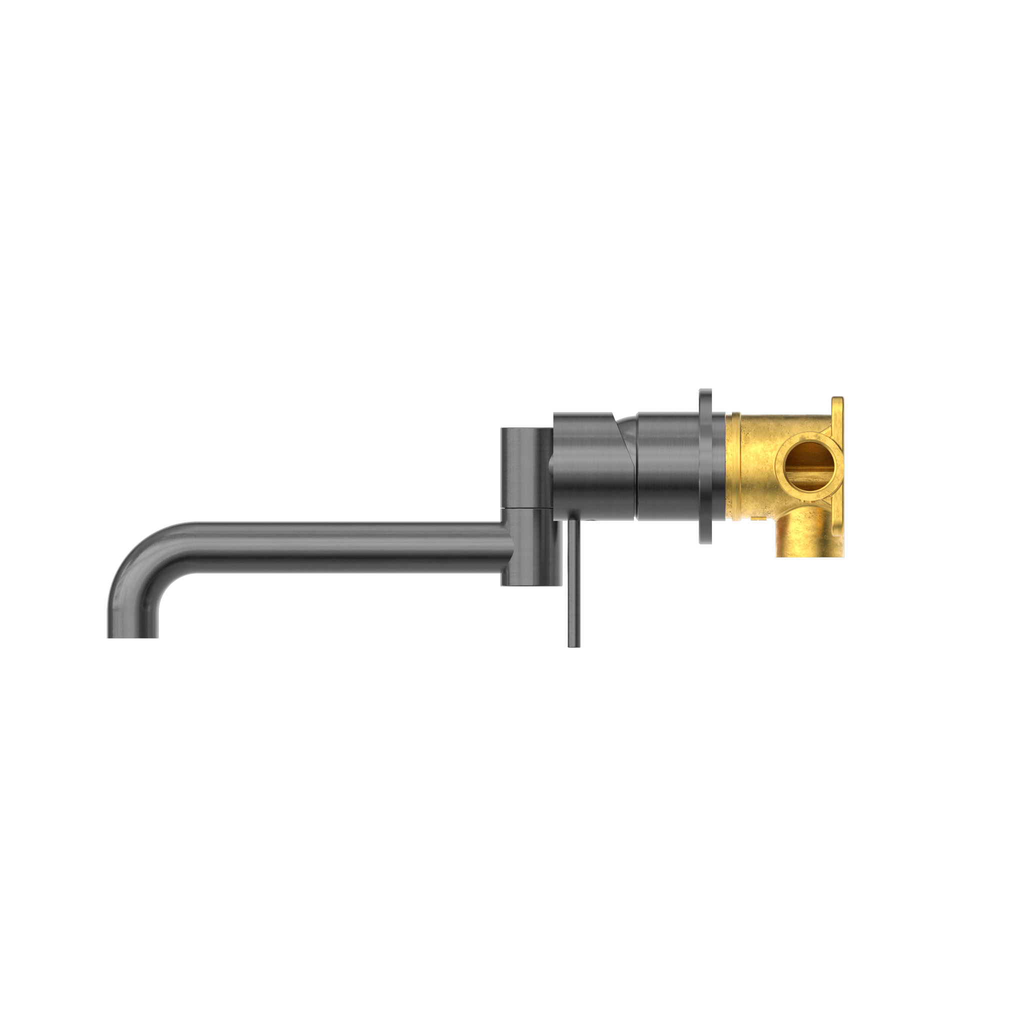 Mecca Wall Basin/Bath Mixer With Swivel Spout 225mm