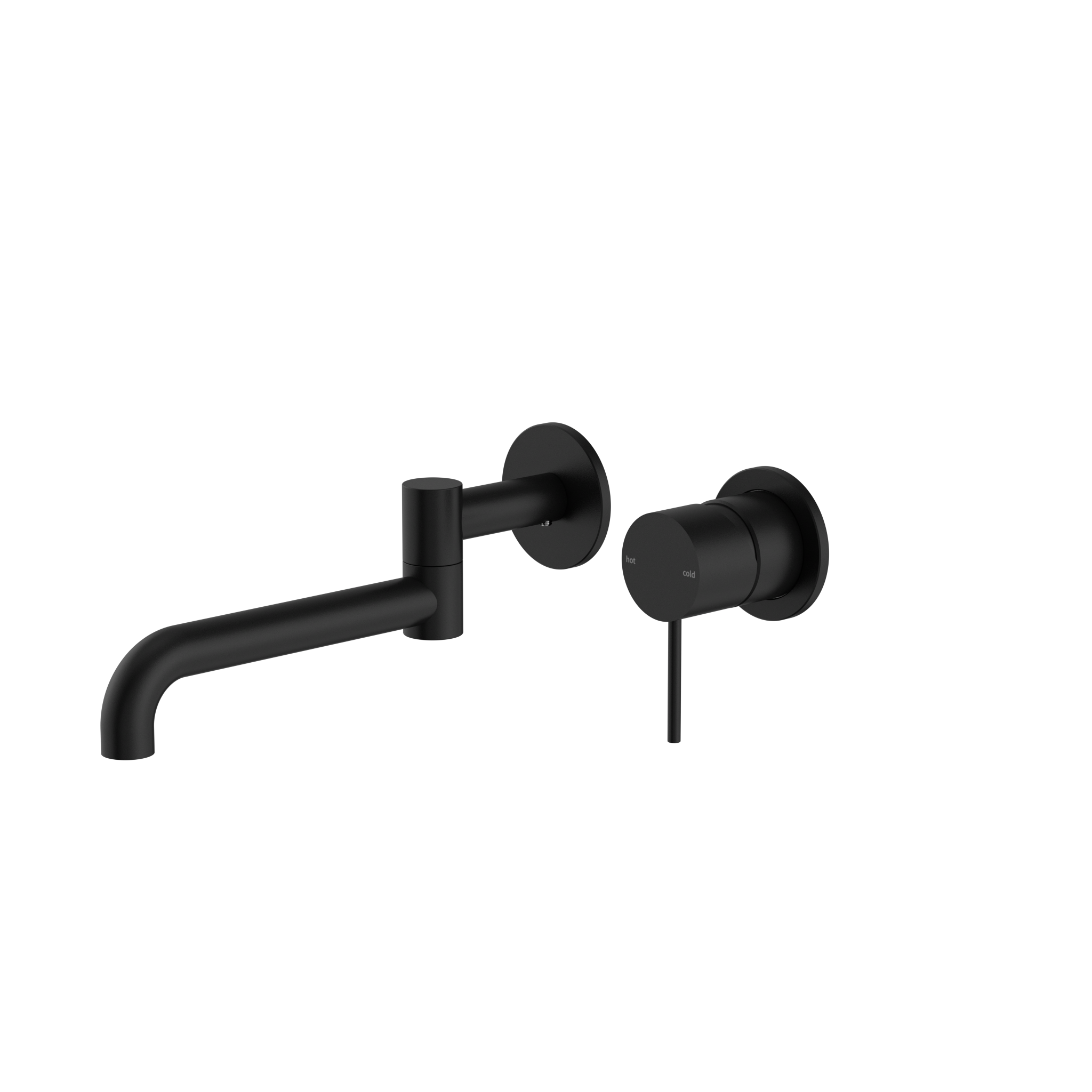 Mecca Wall Basin/Bath Mixer With Swivel Spout 225mm