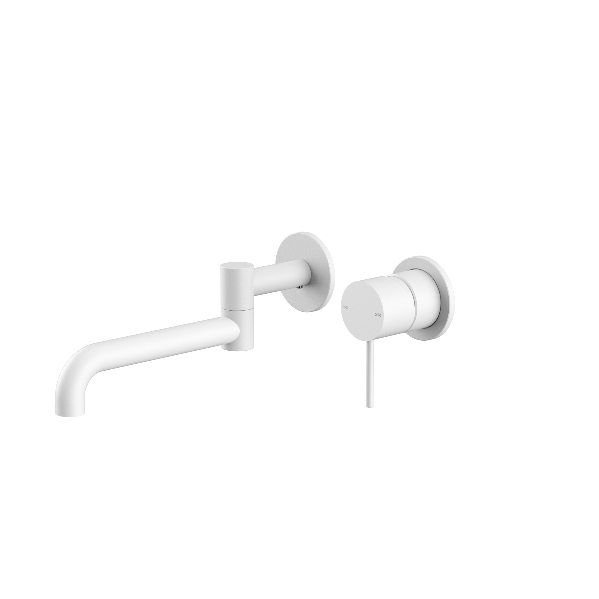 Mecca Wall Basin/Bath Mixer With Swivel Spout 225mm