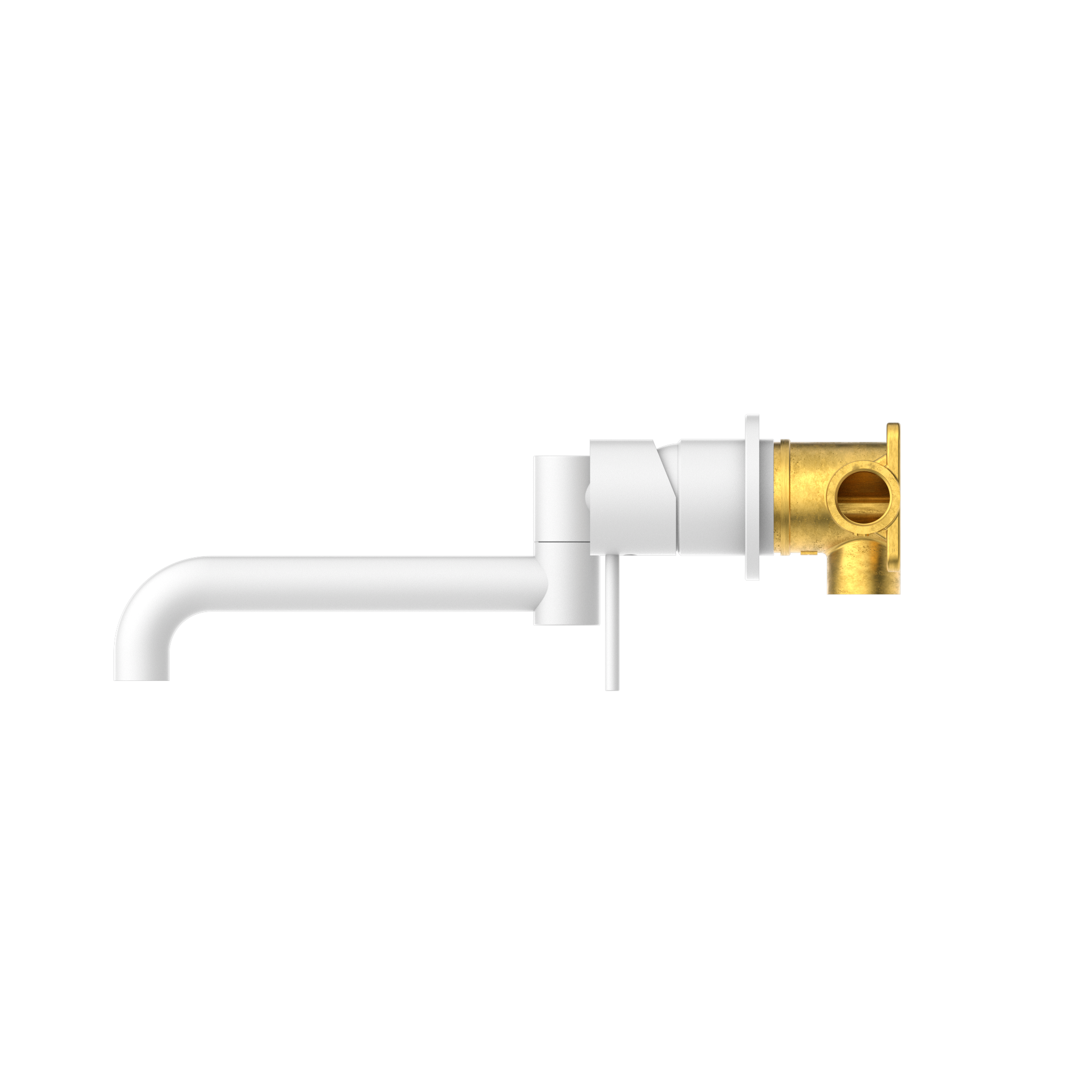 Mecca Wall Basin/Bath Mixer With Swivel Spout 225mm