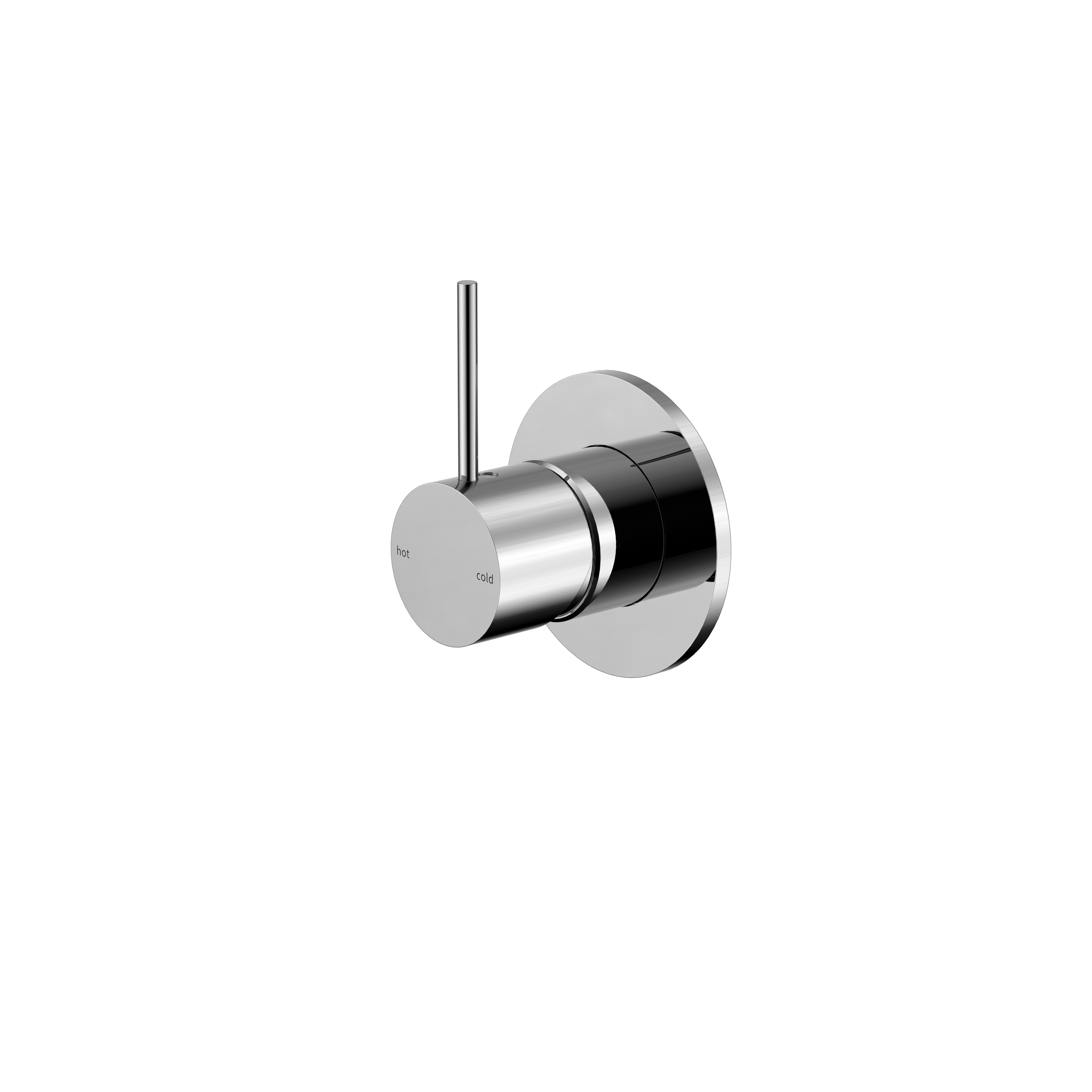 Mecca Shower Mixer With Handle Up 80mm Plate