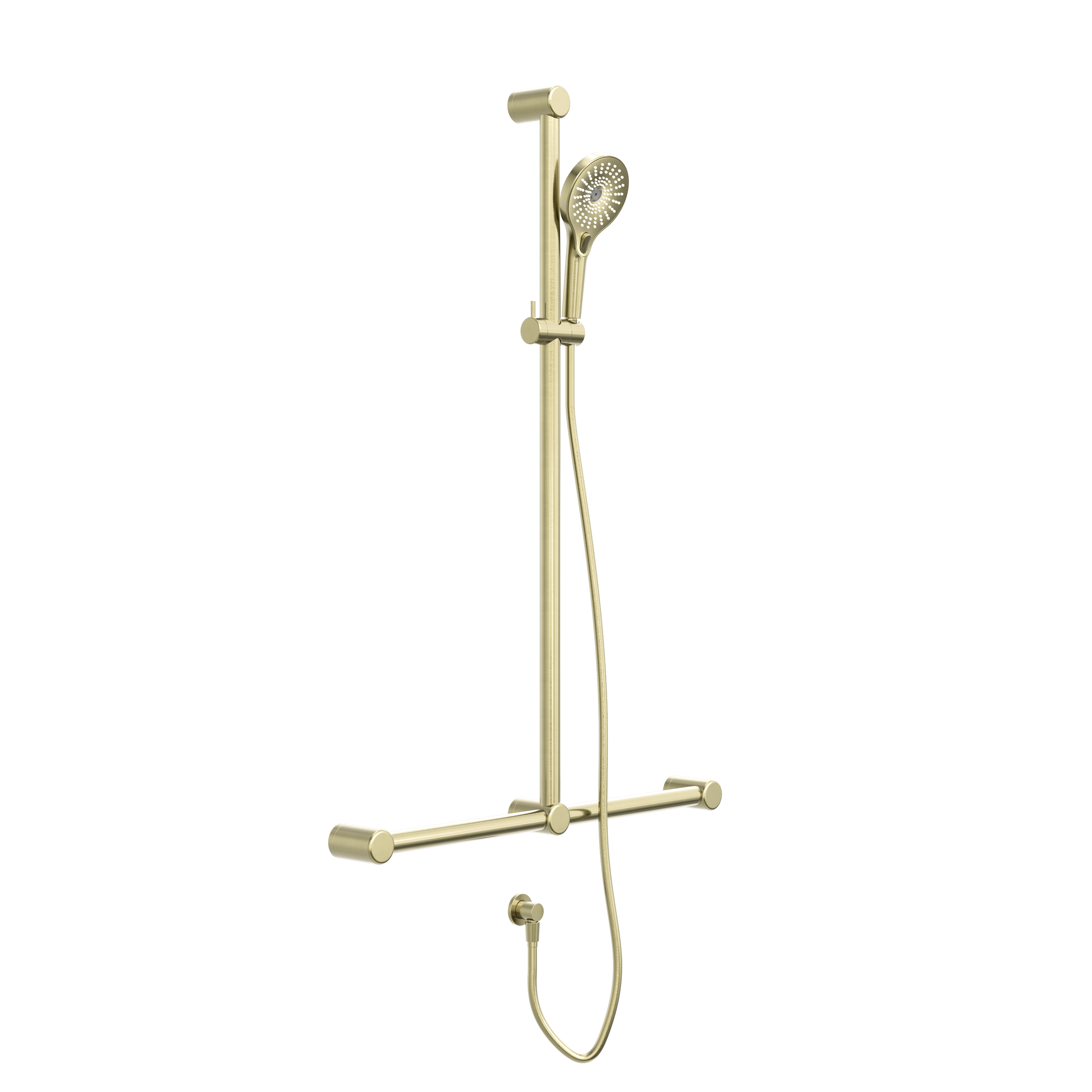 Mecca Care 32mm T Bar Grab Rail And Adjustable Shower Set
