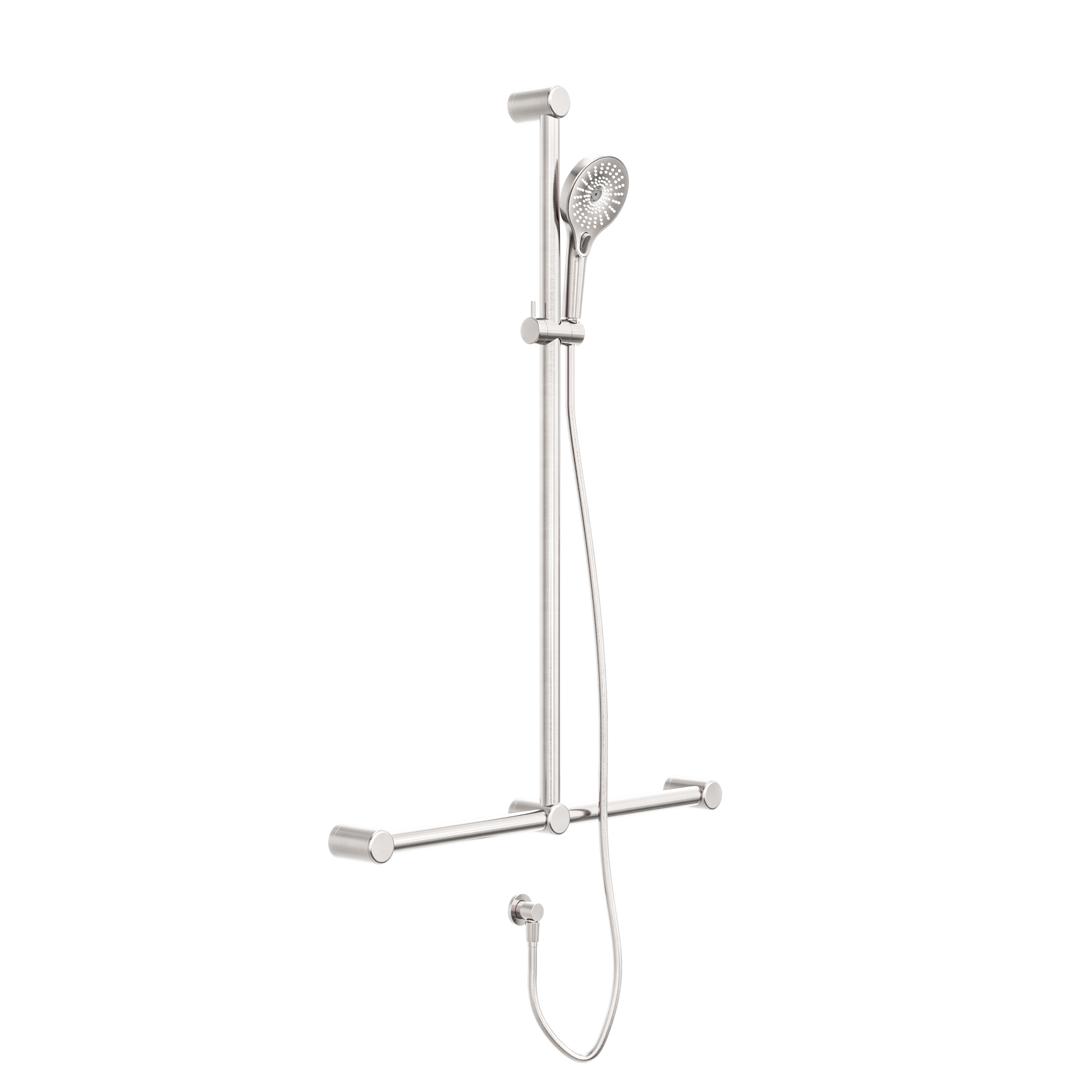 Mecca Care 32mm T Bar Grab Rail And Adjustable Shower Set