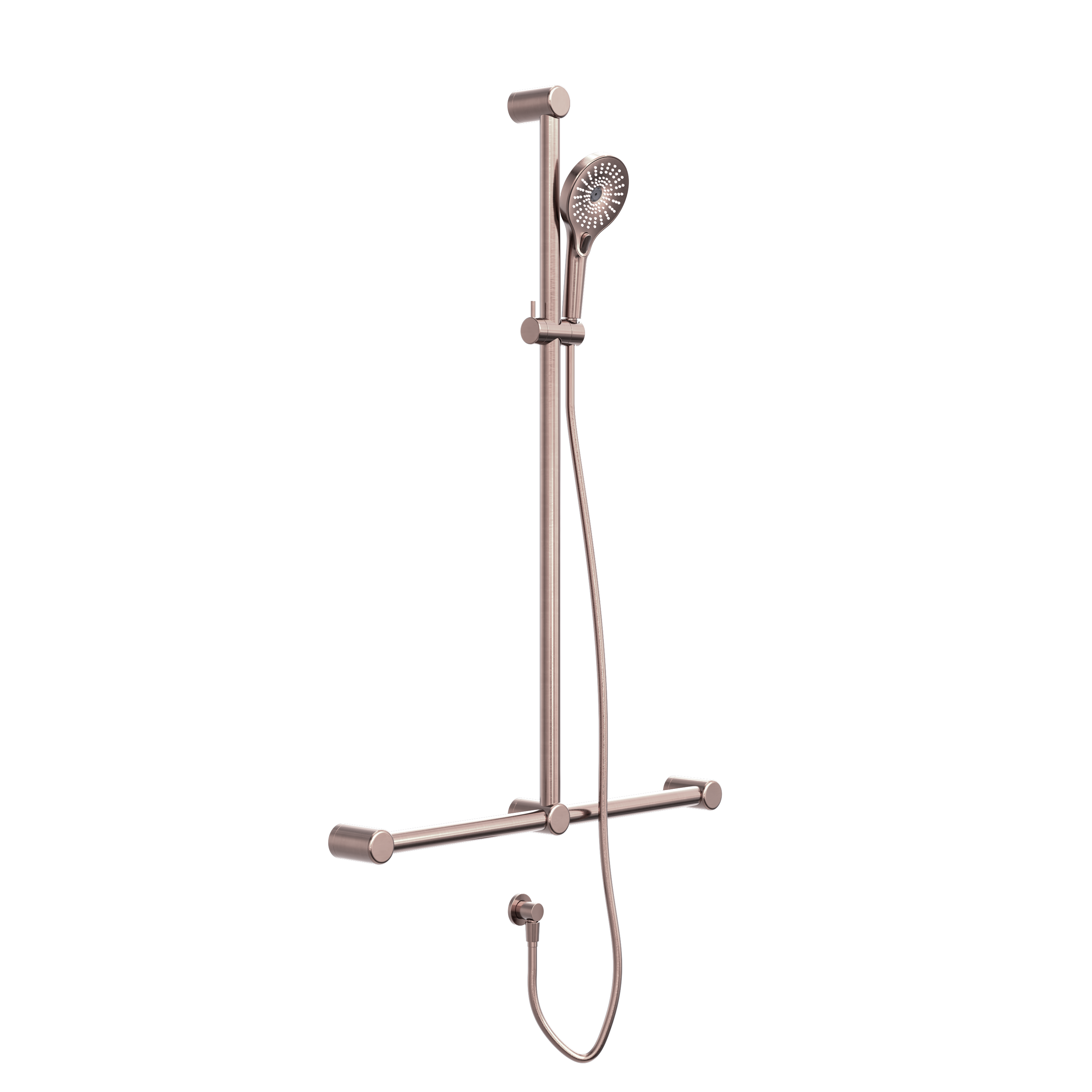Mecca Care 32mm T Bar Grab Rail And Adjustable Shower Set